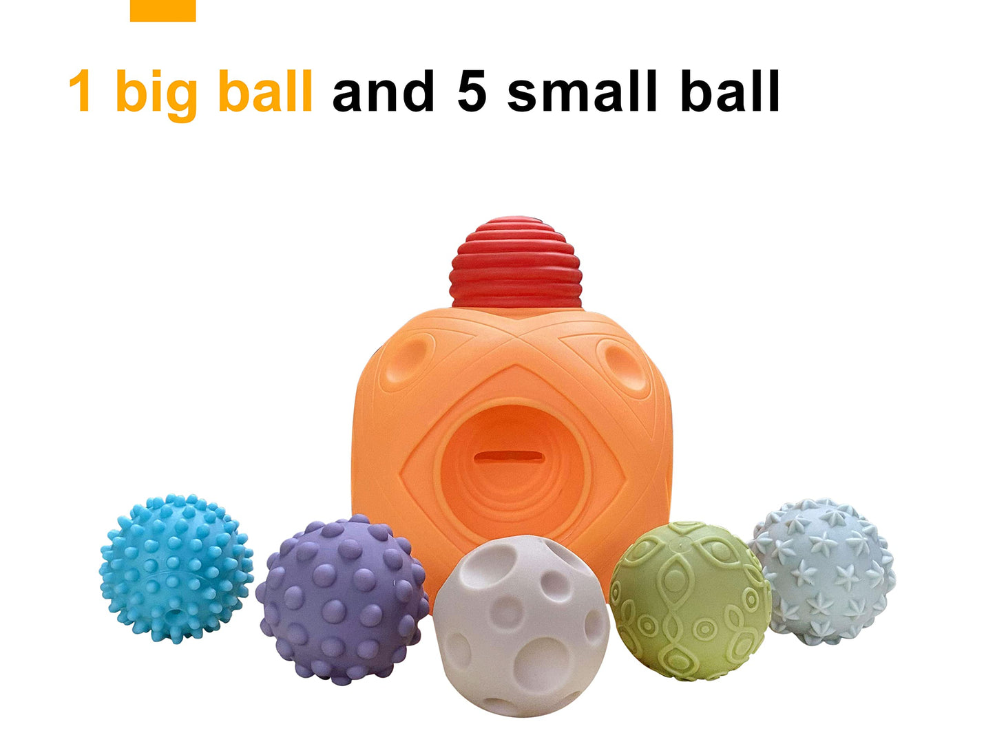 ROHSCE Sensory Balls for Toddlers – Montessori, BPA Free Teething Bath Toys