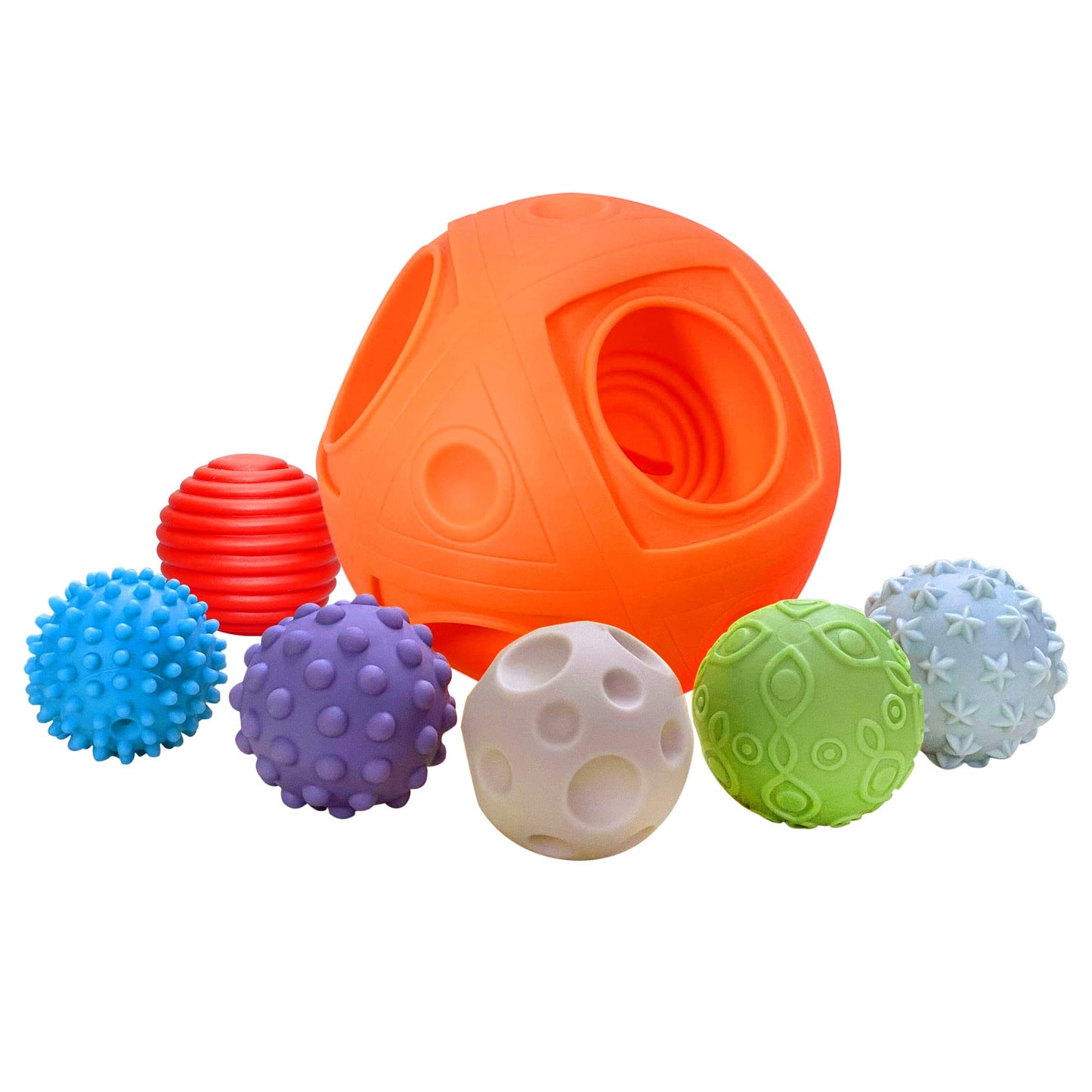 ROHSCE Sensory Balls for Toddlers – Montessori, BPA Free Teething Bath Toys