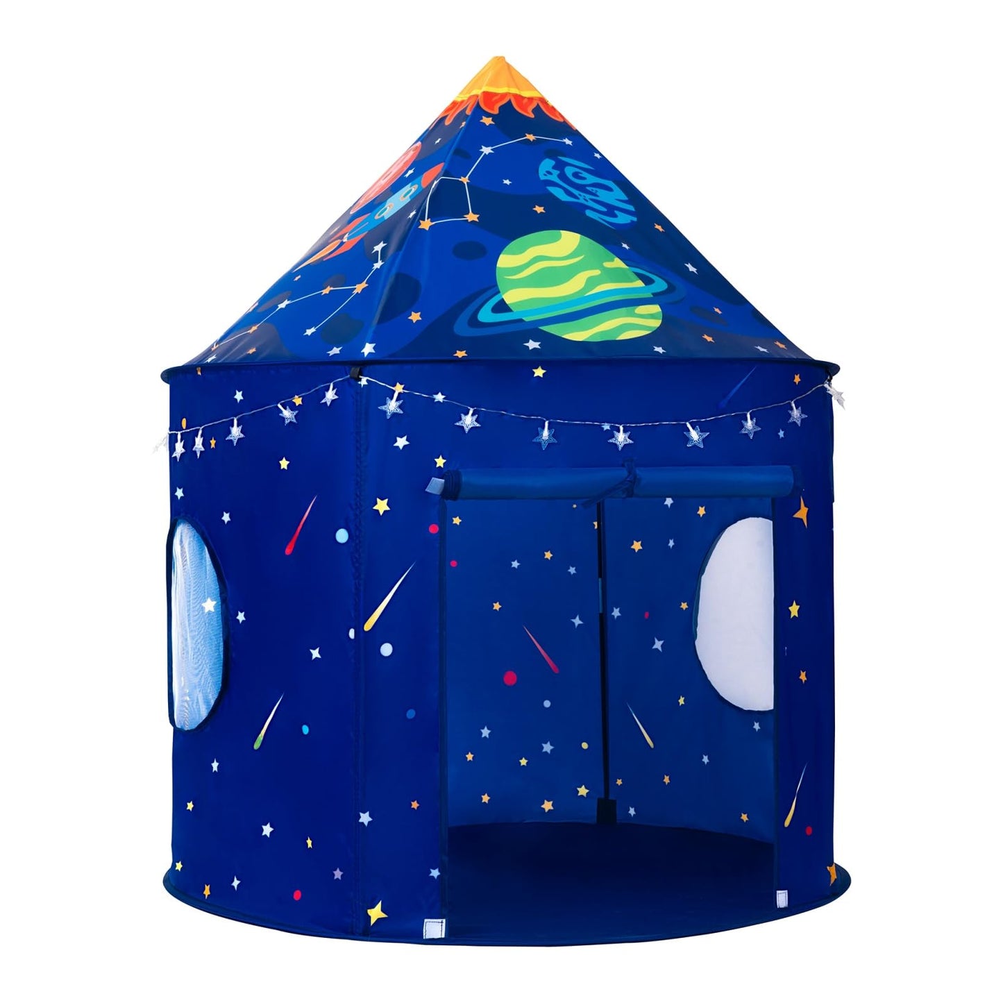 ROIWUIE Rocket Space Ship Play Tent – Pop-Up Astronaut Play House for Indoor & Outdoor