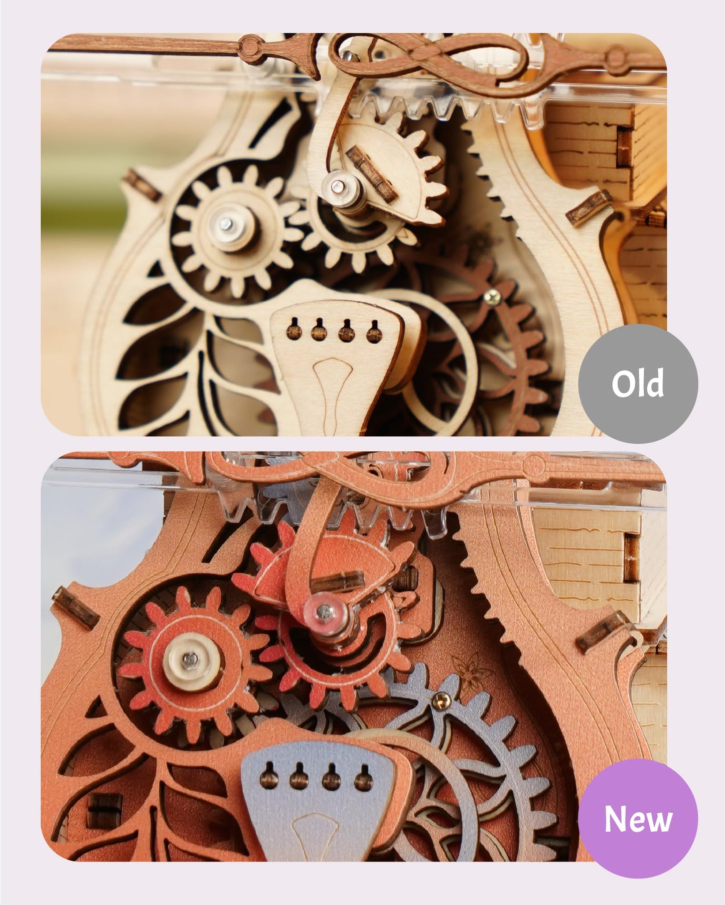 ROKR 3D Puzzles for Adults – Wooden Cello Music Box Model Kit | DIY Building Sets
