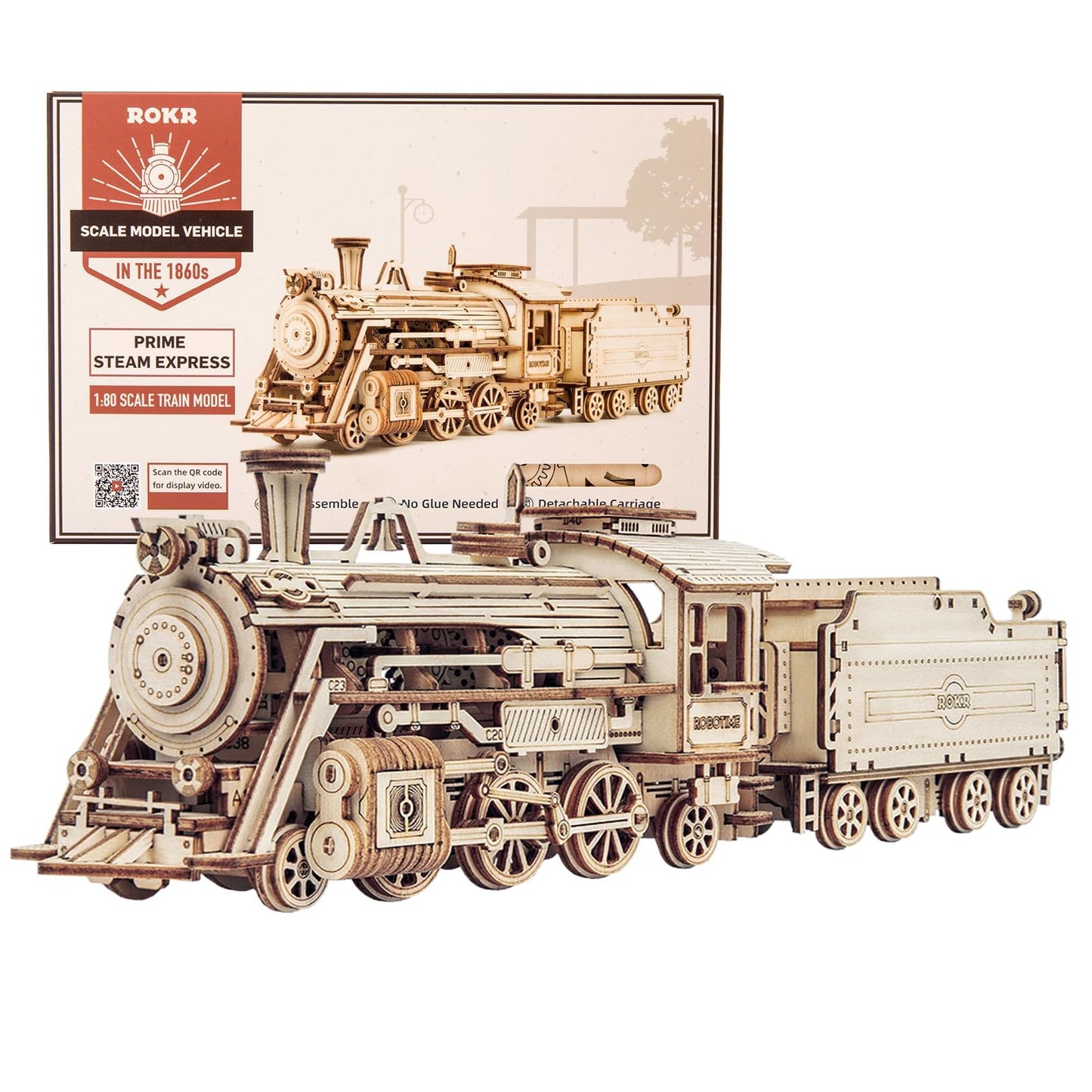 ROKR 3D Wooden Puzzle for Adults – Mechanical Car Model Kit | DIY Desk Decor Gift