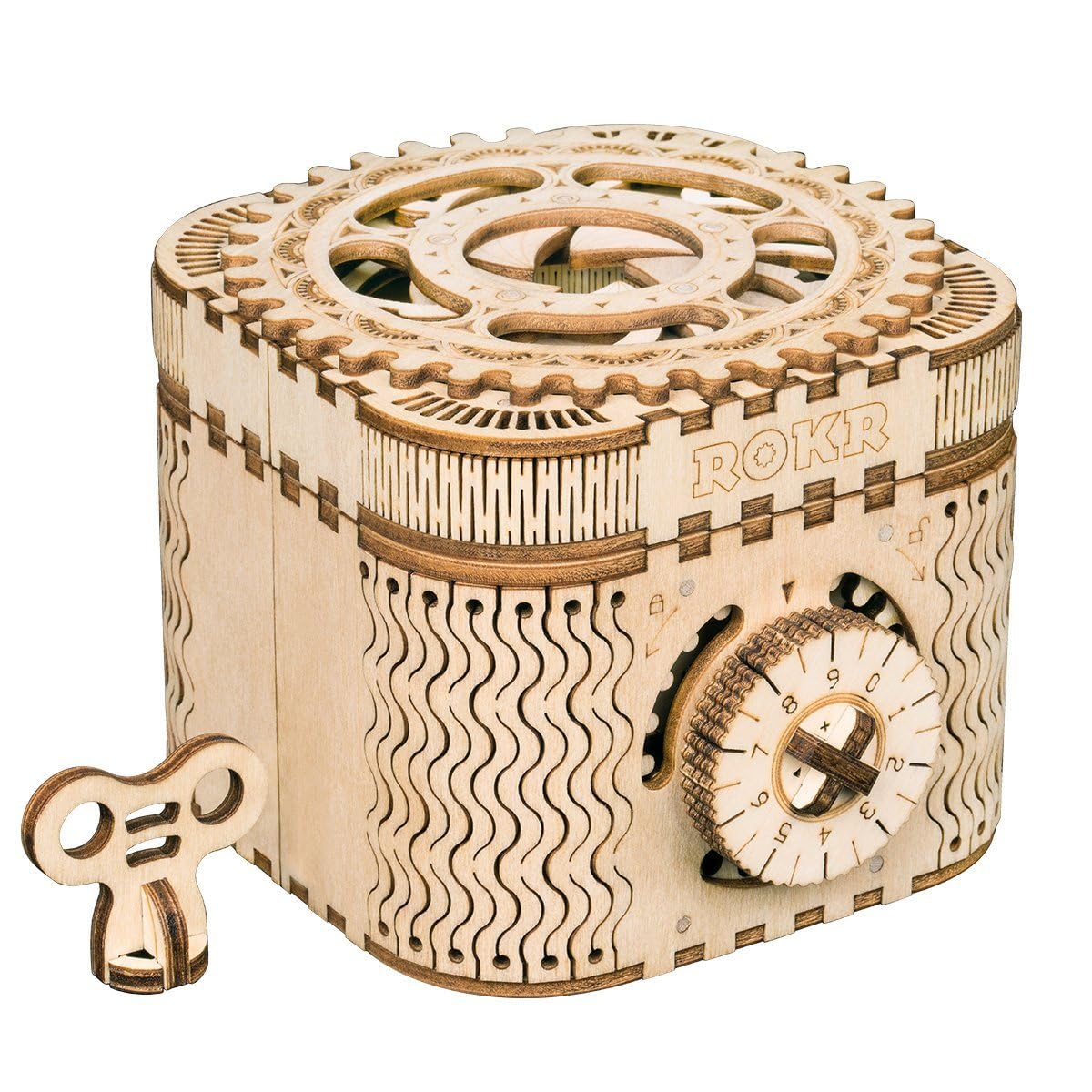 ROKR 3D Wooden Puzzle Mechanical Treasure Box | DIY Brain Teaser for Adults 14+