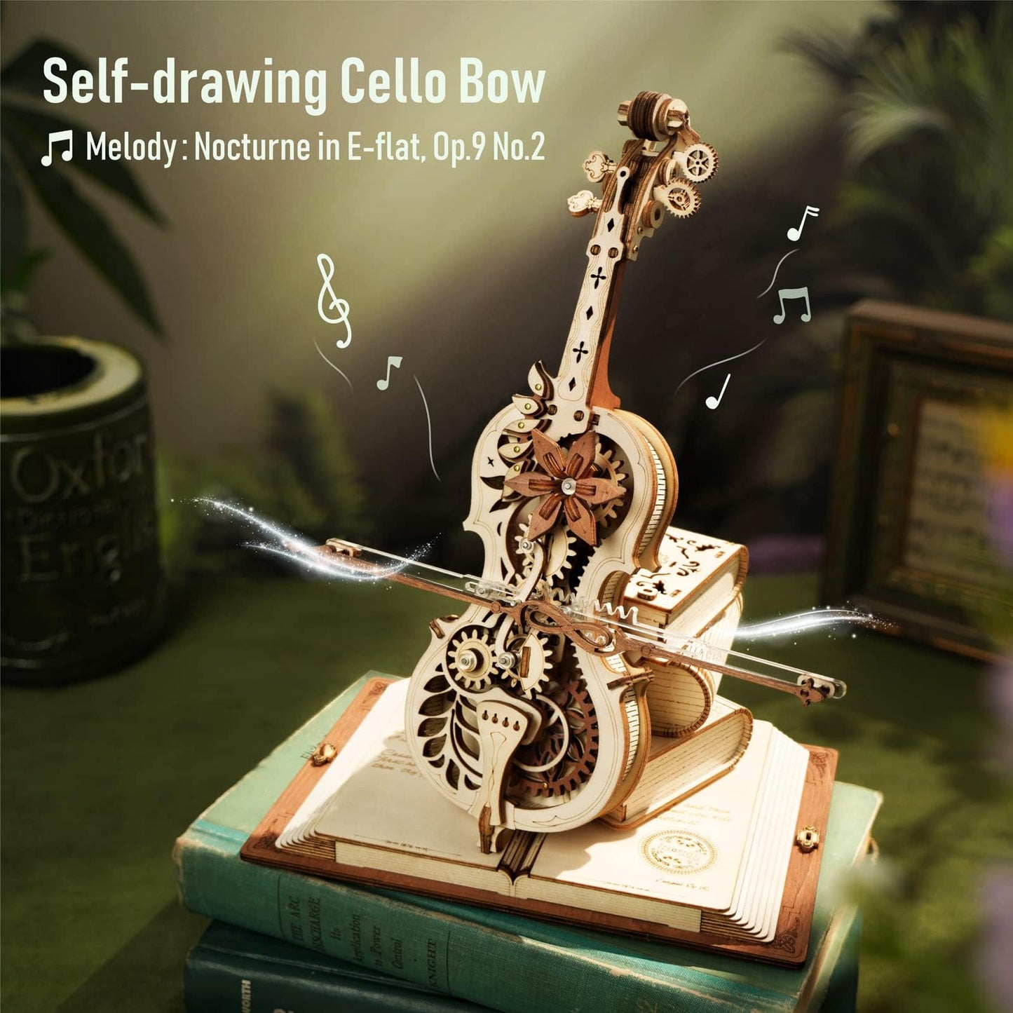ROKR 3D Cello Puzzle Kit – 1:5 Scale, 199 Pieces, No Glue