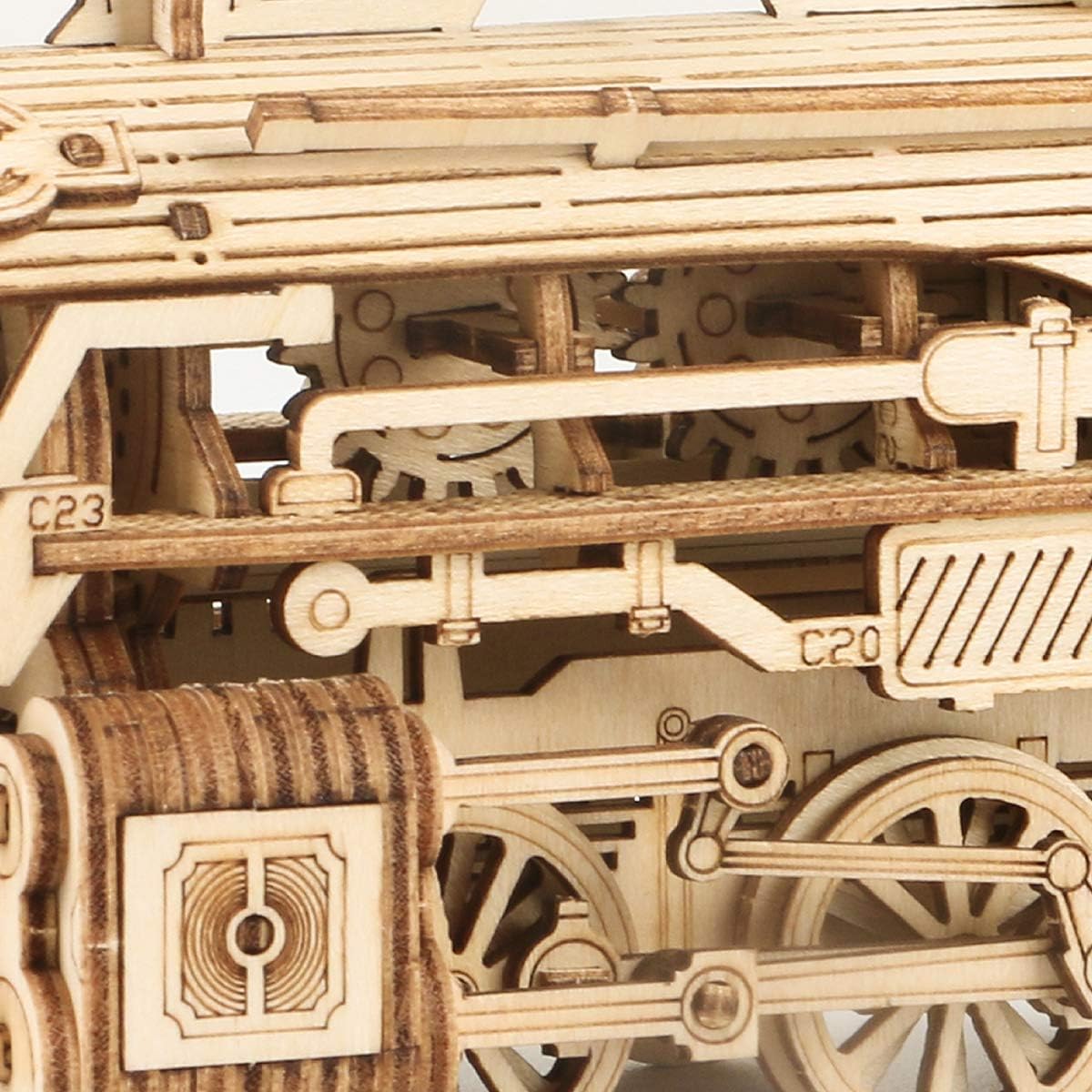 ROKR 3D Wooden Puzzle for Adults – Mechanical Car Model Kit | DIY Desk Decor Gift