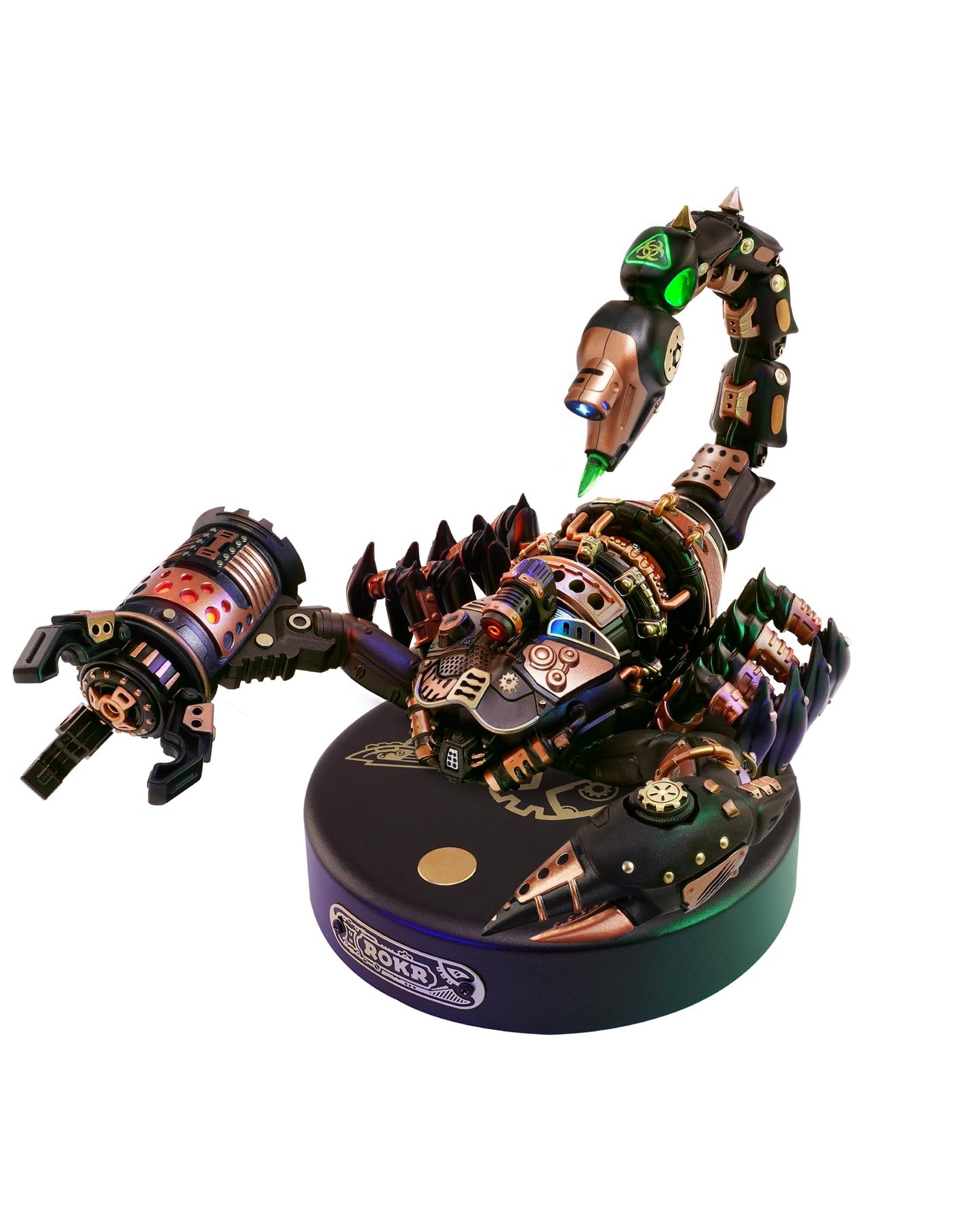 ROKR Emperor Scorpion 3D Metal Model Kit – Steampunk Electric Mechanical Puzzle for Adults & Kids