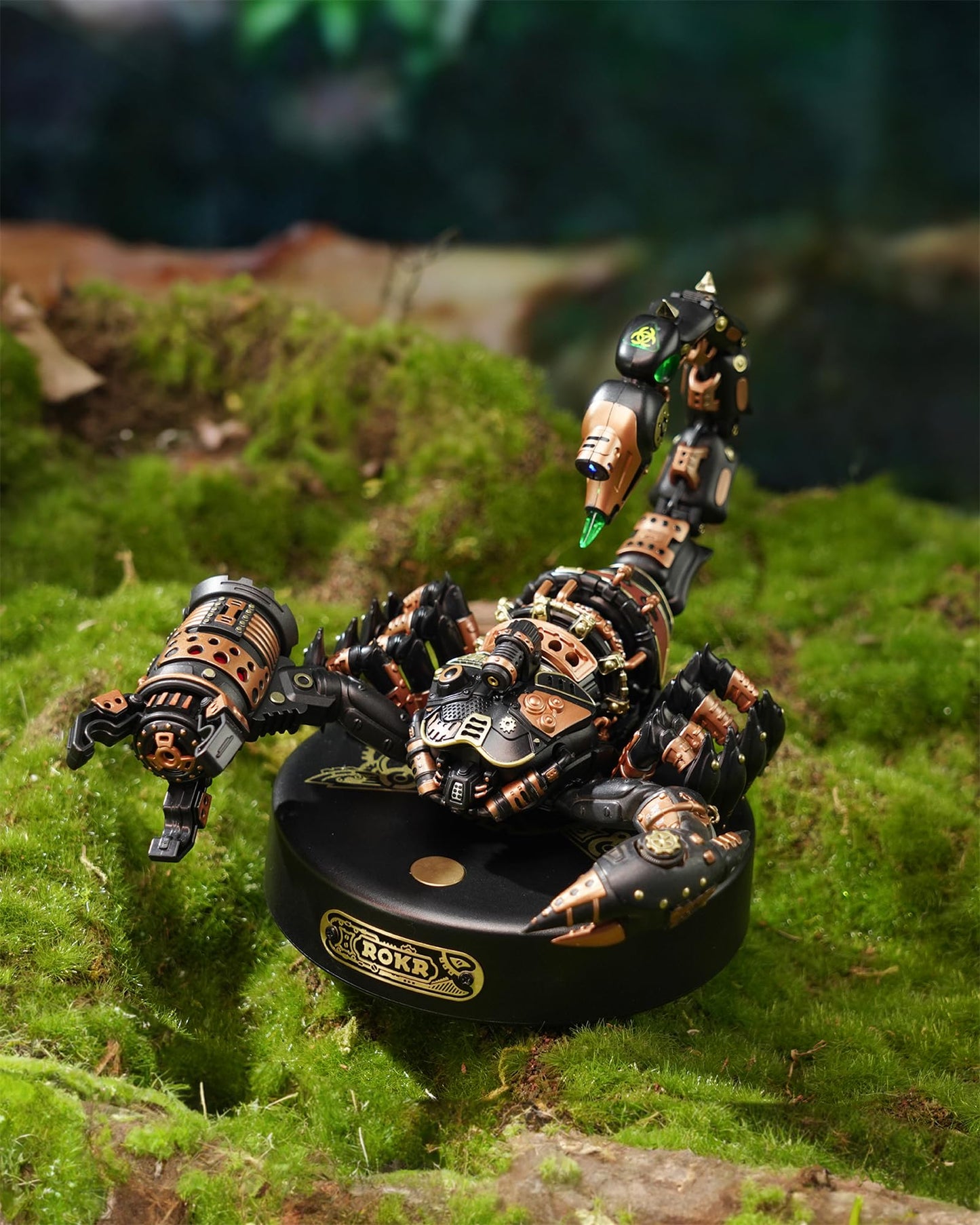 ROKR Emperor Scorpion 3D Metal Model Kit – Steampunk Electric Mechanical Puzzle for Adults & Kids