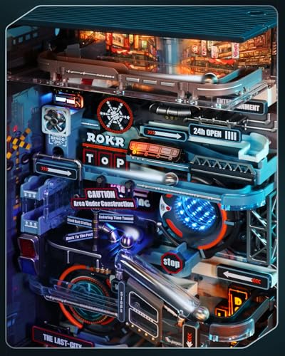 ROKR Marble Run Kit – 3D Puzzles for Adults, DIY Miniature Model