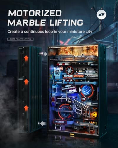 ROKR Marble Run Kit – 3D Puzzles for Adults, DIY Miniature Model
