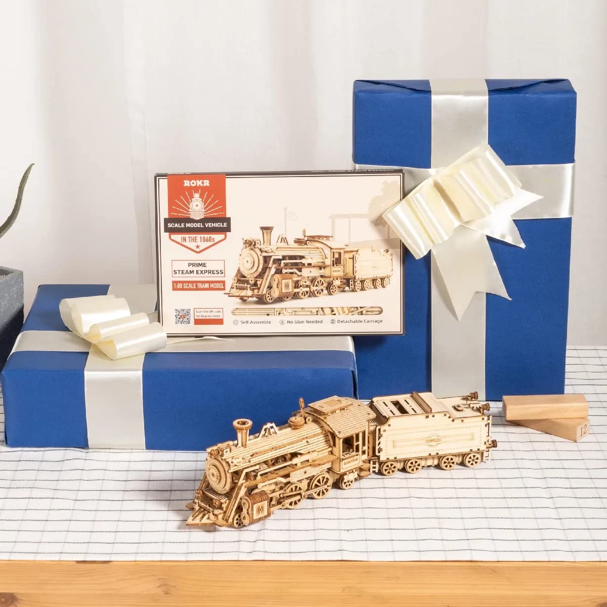 ROKR Model Car Kits – Wooden 3D Puzzles for Adults | Build, Learn, Desk Decor
