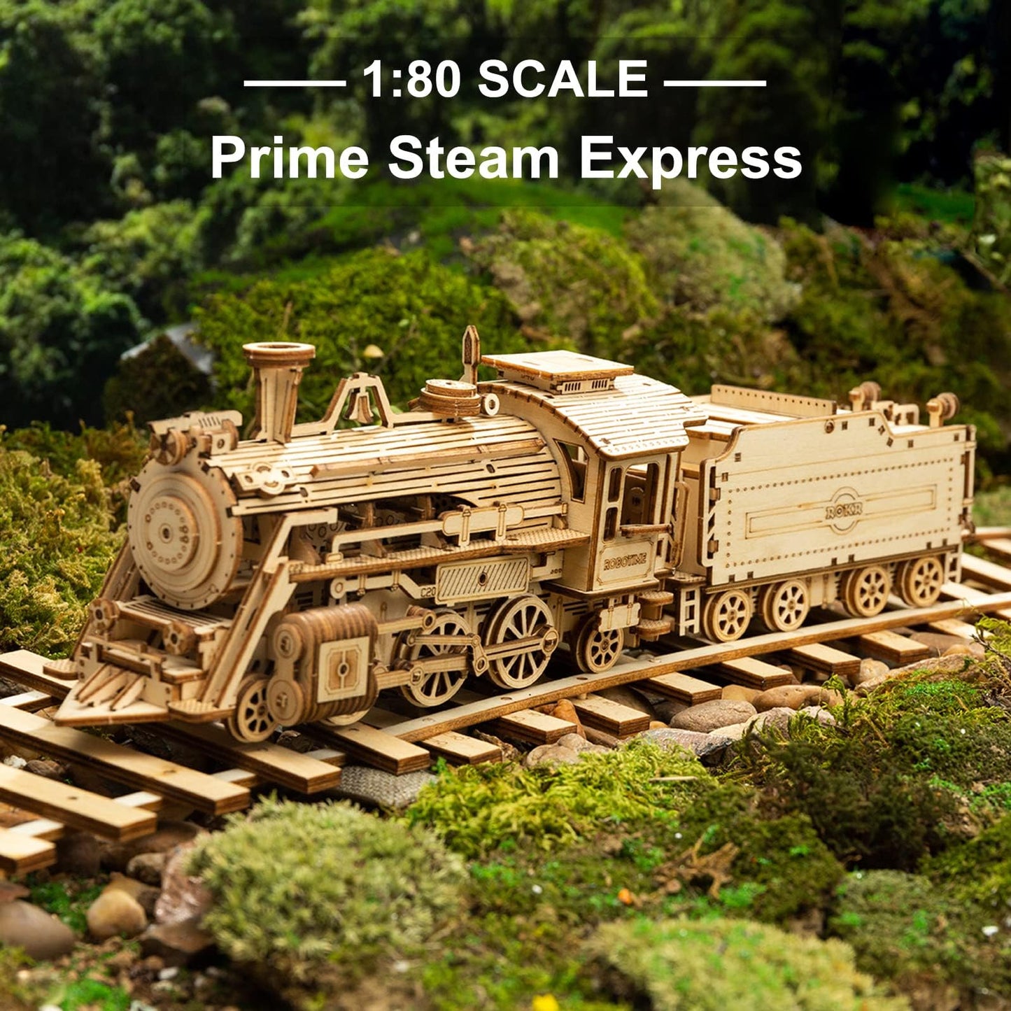 ROKR 3D Wooden Puzzle for Adults – Mechanical Car Model Kit | DIY Desk Decor Gift