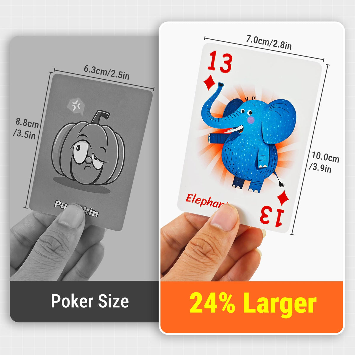 rokt&razo 6-in-1 Educational Kids Card Games – Large Cards & 6 Learning Classics