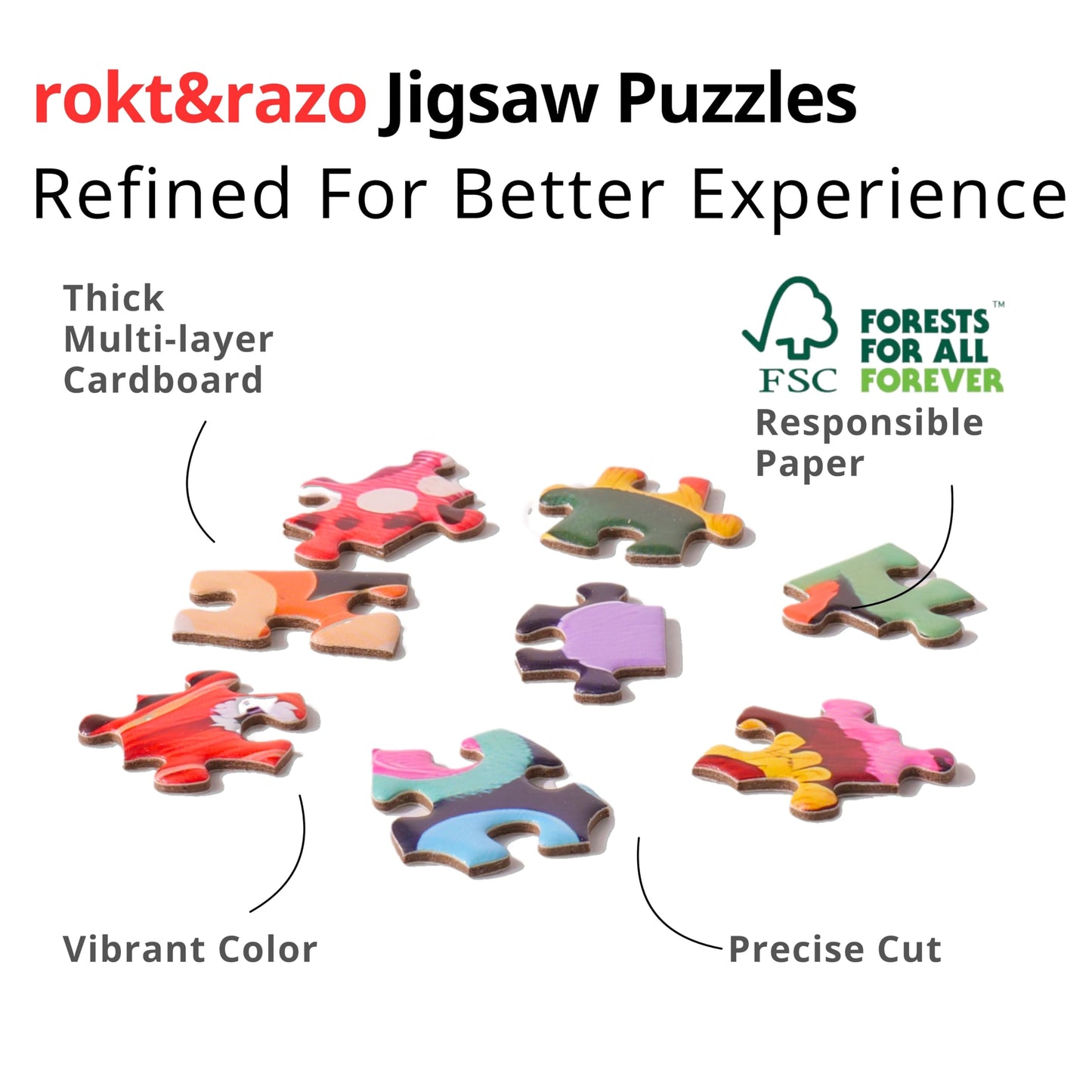 rokt&razo 24 National Parks 1000-Piece Daily Challenge Puzzle Pack with 24 Mini Packs + Poster
