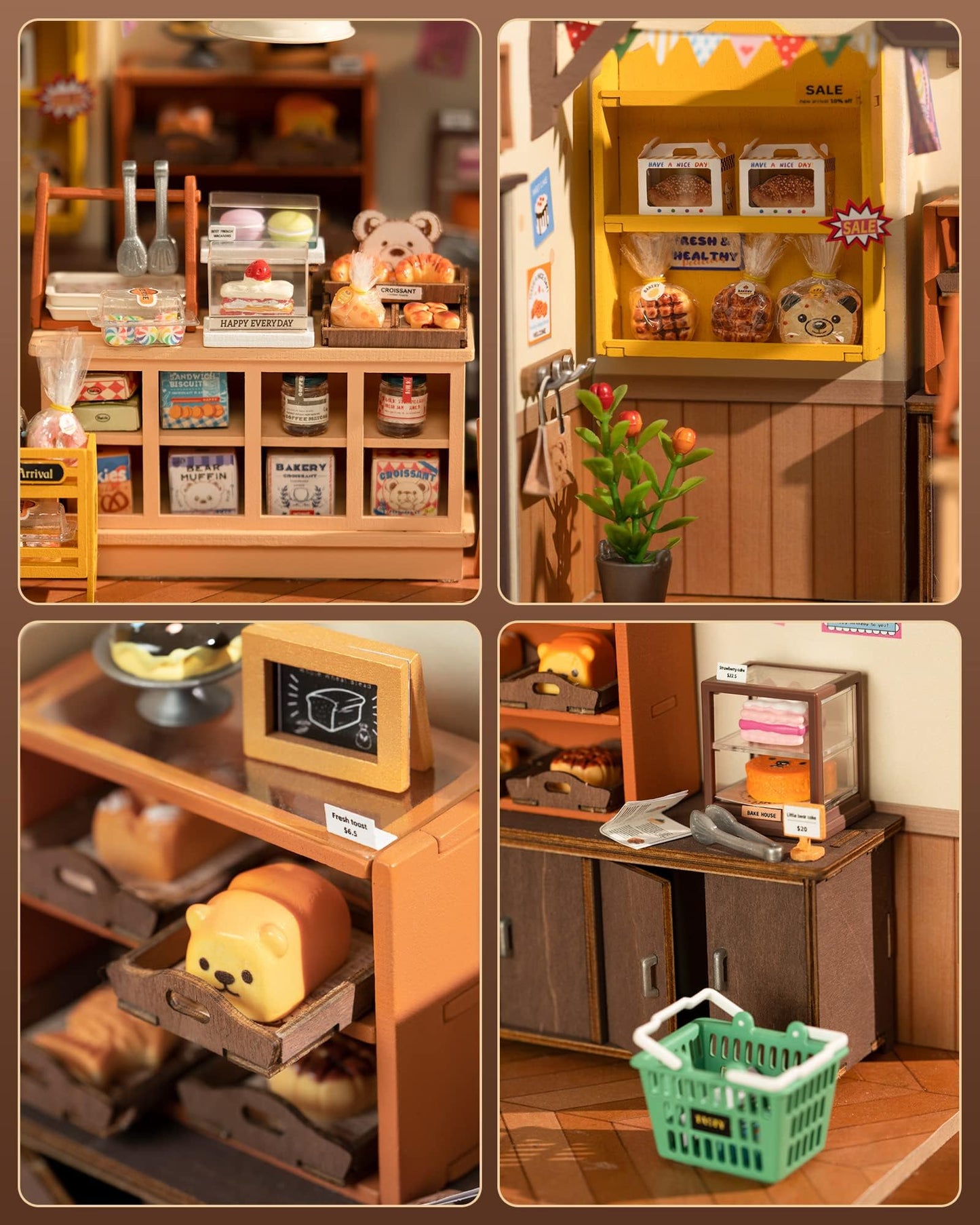 Rolife Miniature House Kit for Beginners | 1:20 DIY Dollhouse with LED Lights