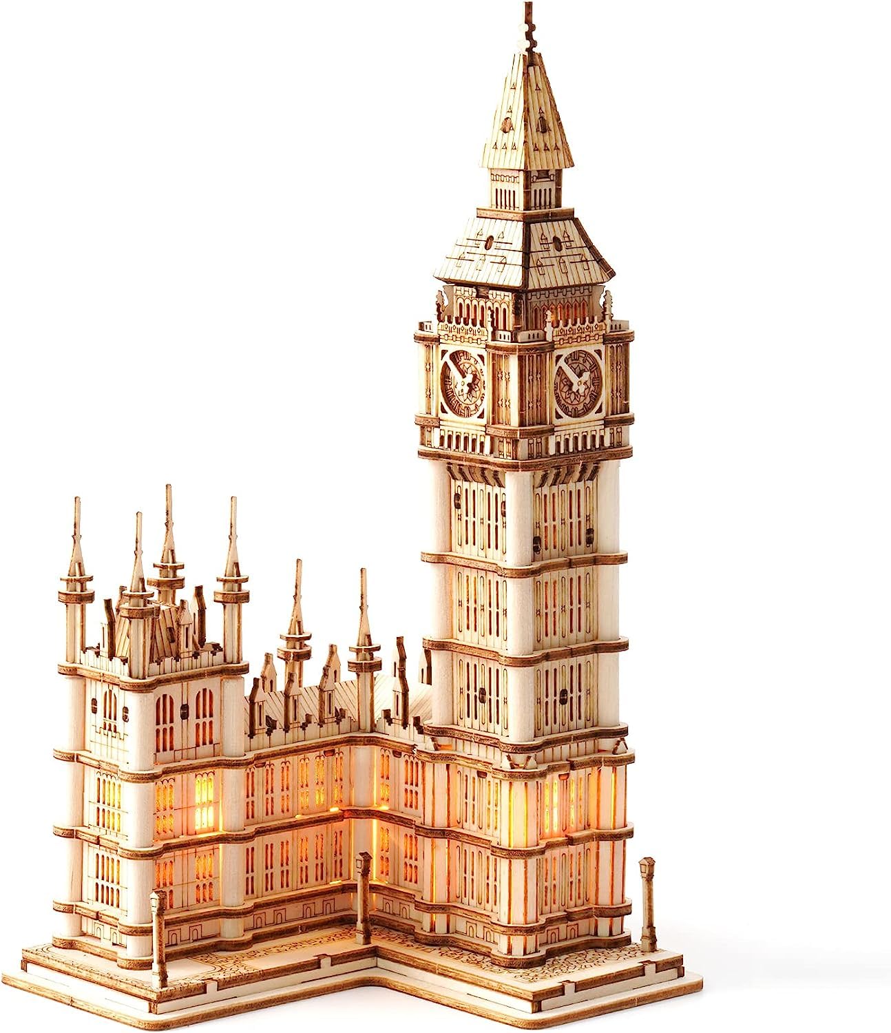 Rolife Big Ben 3D Wooden Puzzle Kit for Adults – Build Desk Decor & Gift