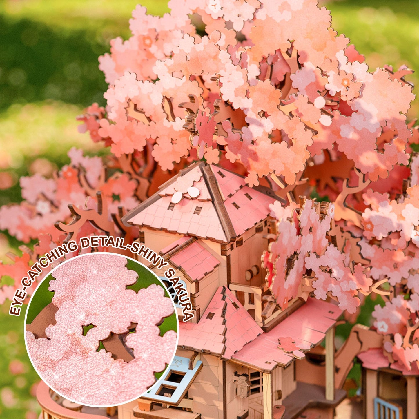 Rolife Cherry Blossom Bonsai Tree 3D Puzzle – 535 Pieces for Adults | Home Decor & Gift