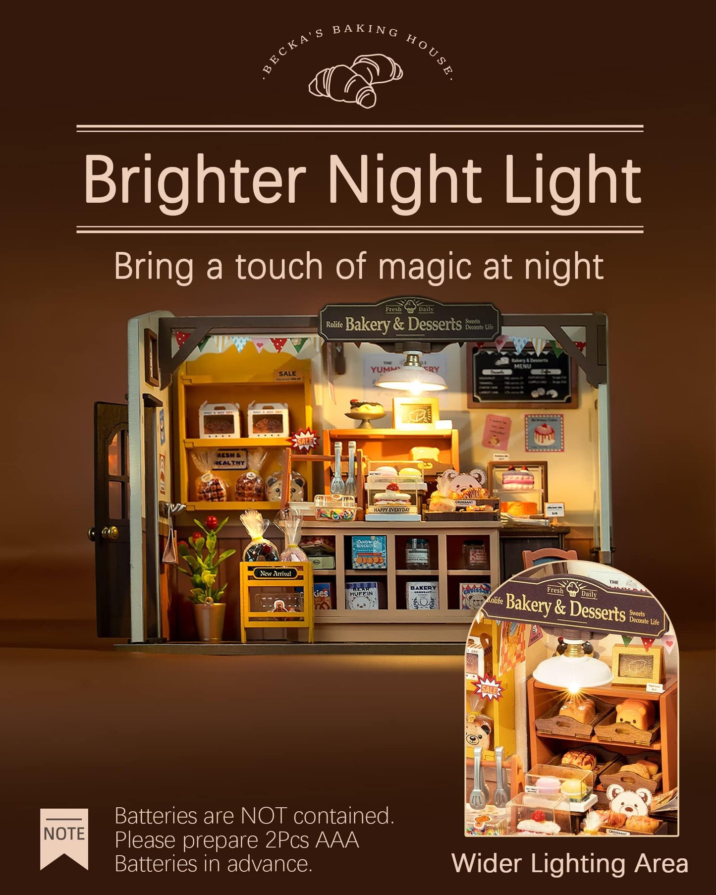 Rolife Miniature House Kit for Beginners | 1:20 DIY Dollhouse with LED Lights