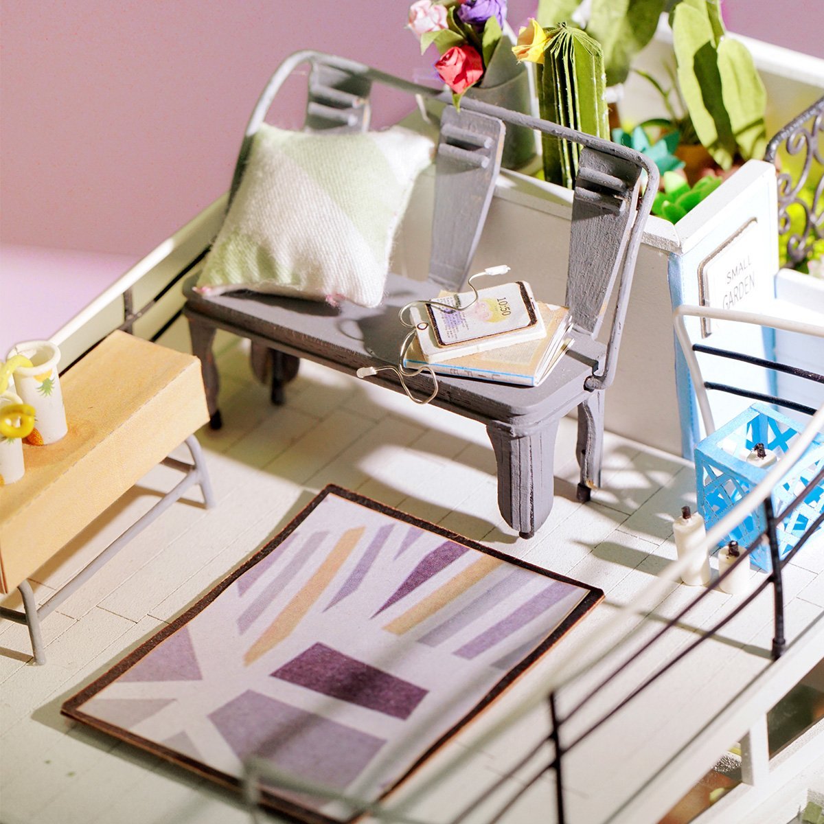 Rolife Dora's Loft DIY Miniature Dollhouse Kit – Duplex Loft Model Building Set