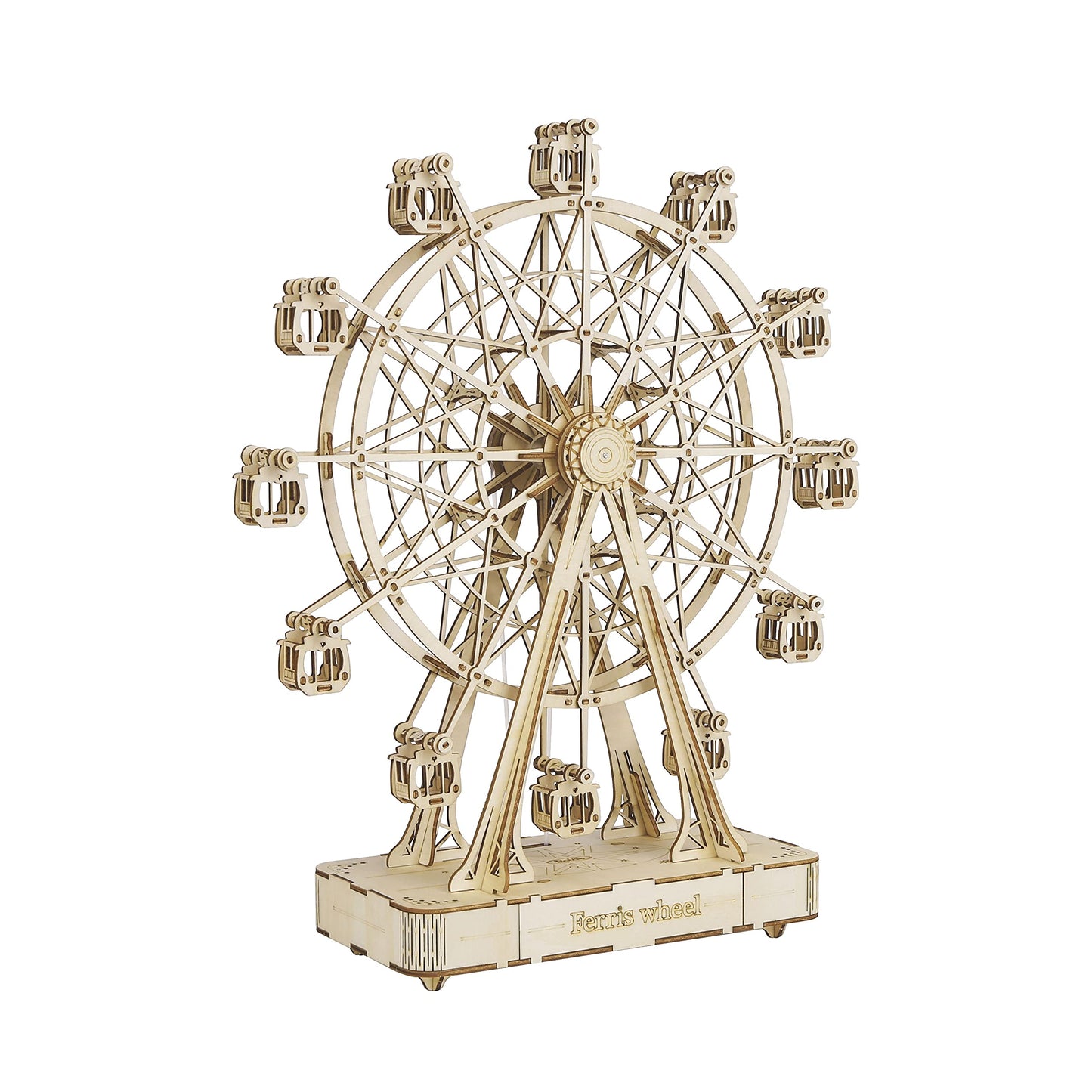 Rolife 3D Wooden Ferris Wheels Music Box Kit – Mechanical DIY Puzzle for Adults & Kids