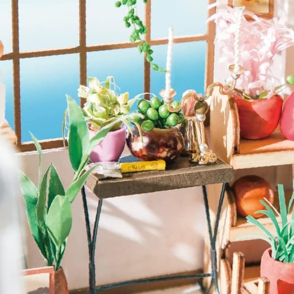 Rolife DIY Miniature Flower Shop Kit – Emily's Flower Shop, 1/24 Scale Dollhouse