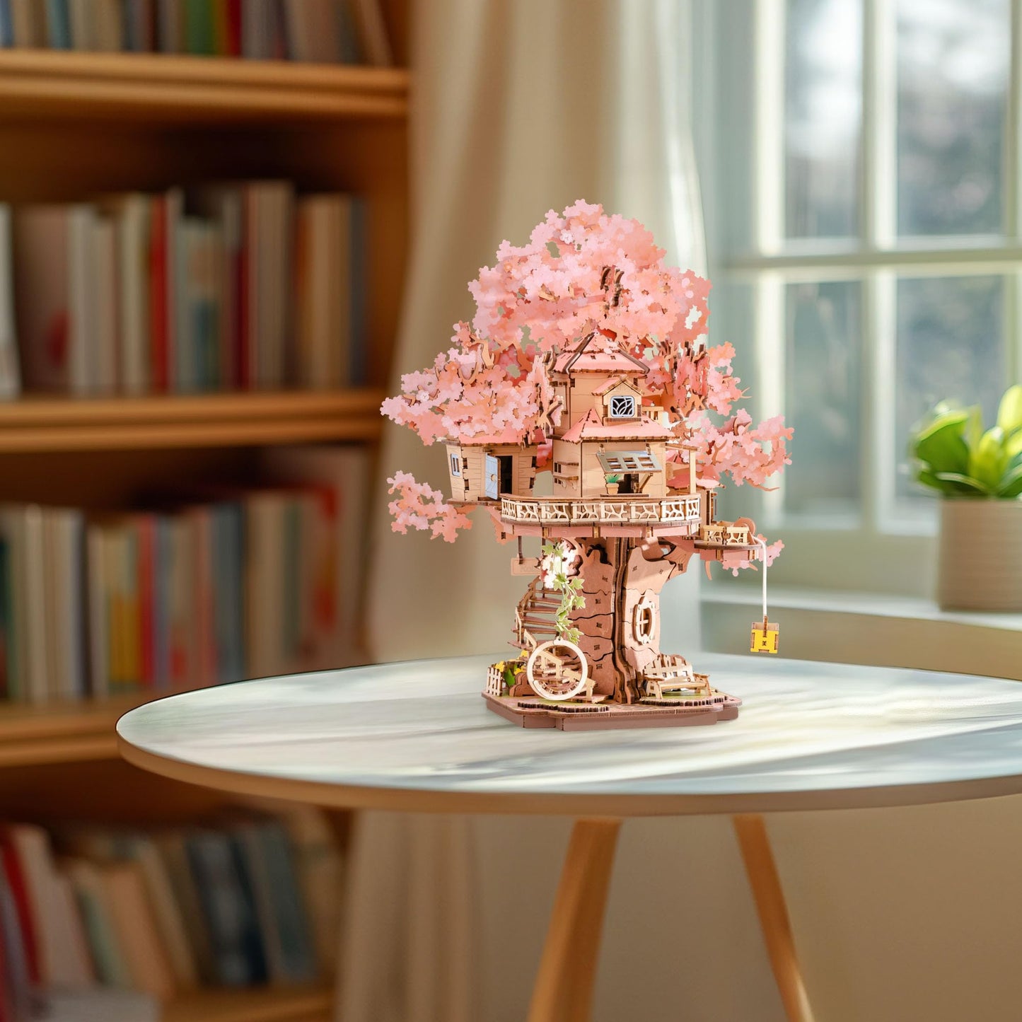 Rolife Cherry Blossom Bonsai Tree 3D Puzzle – 535 Pieces for Adults | Home Decor & Gift