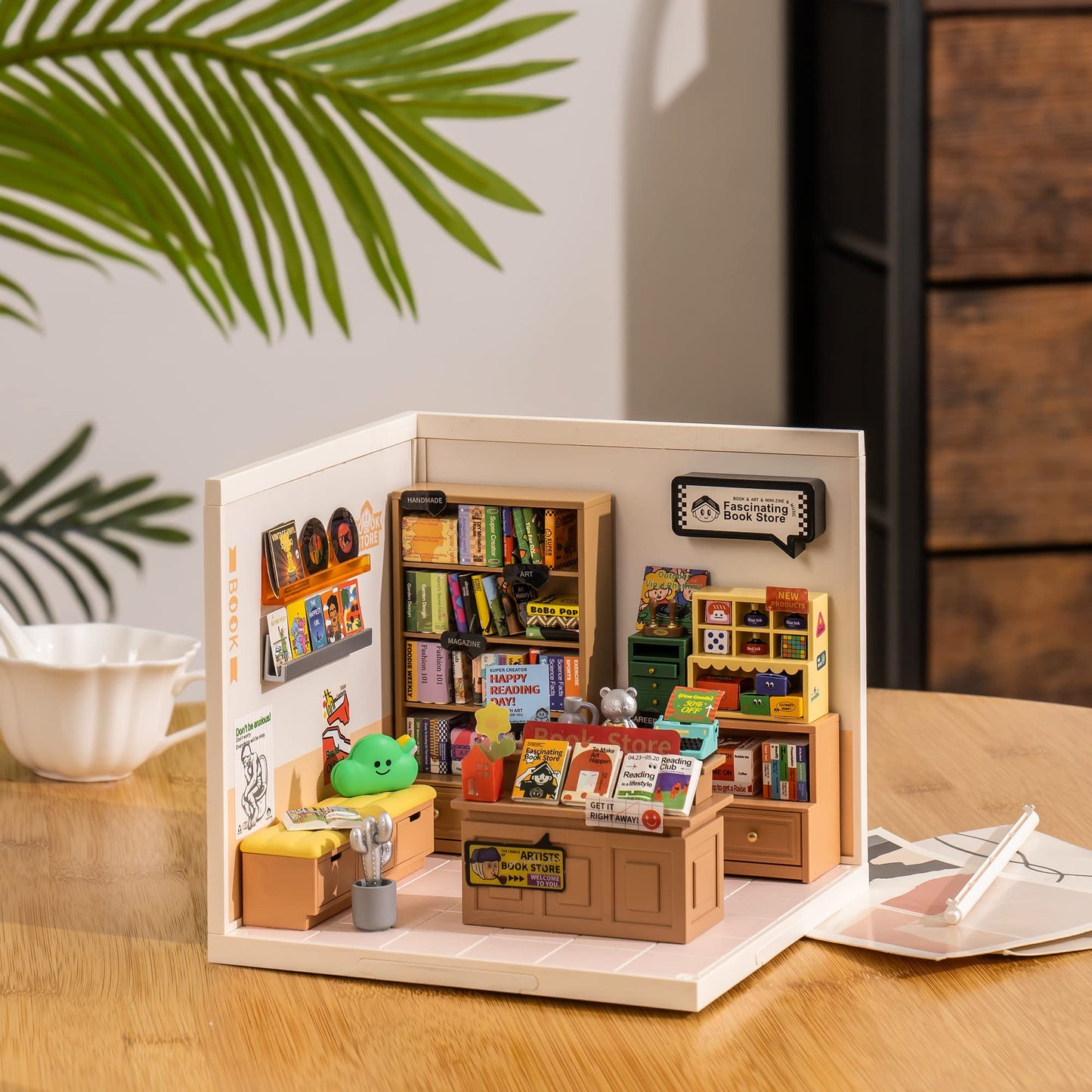 Rolife LED Building Blocks for Adults | 1:24 Dollhouse Kit with LED Lights