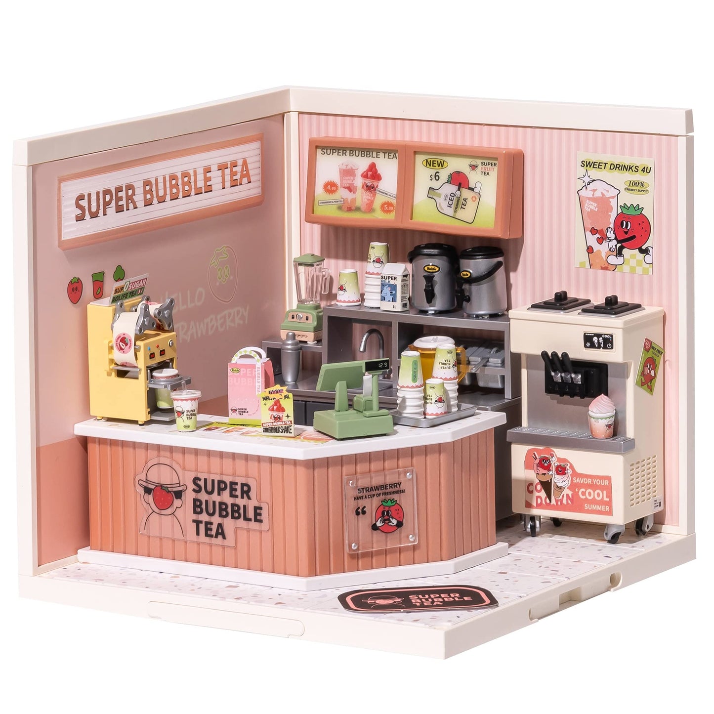 Rolife LED Building Blocks for Adults – 1:24 Miniature Dollhouse Kit