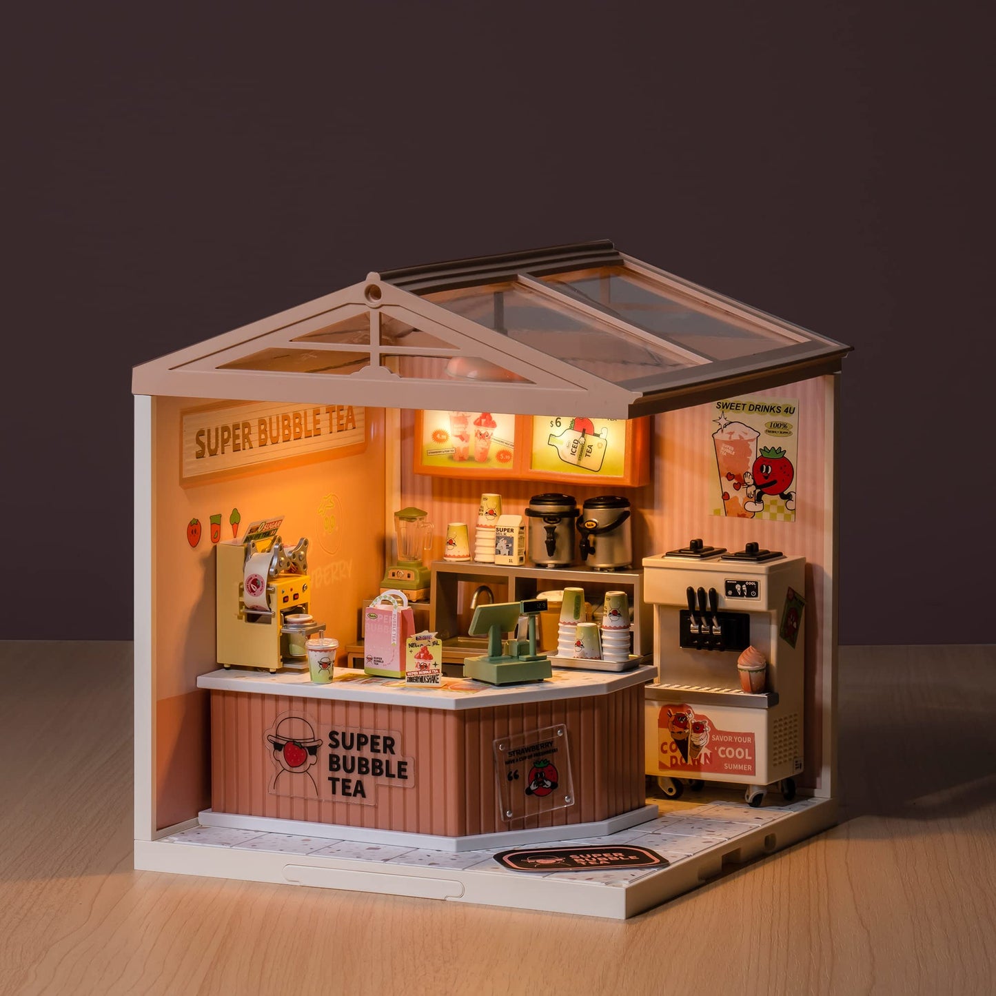 Rolife LED Building Blocks for Adults – 1:24 Miniature Dollhouse Kit