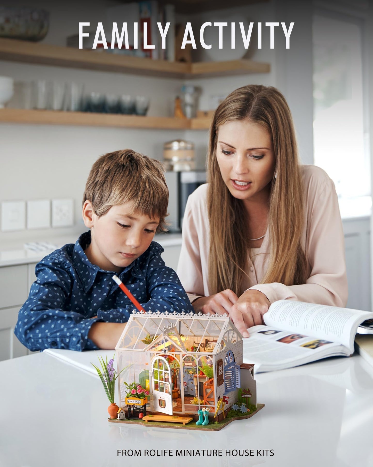 Rolife DIY Miniature Greenhouse Kit for Adults – Easy Build Dollhouse