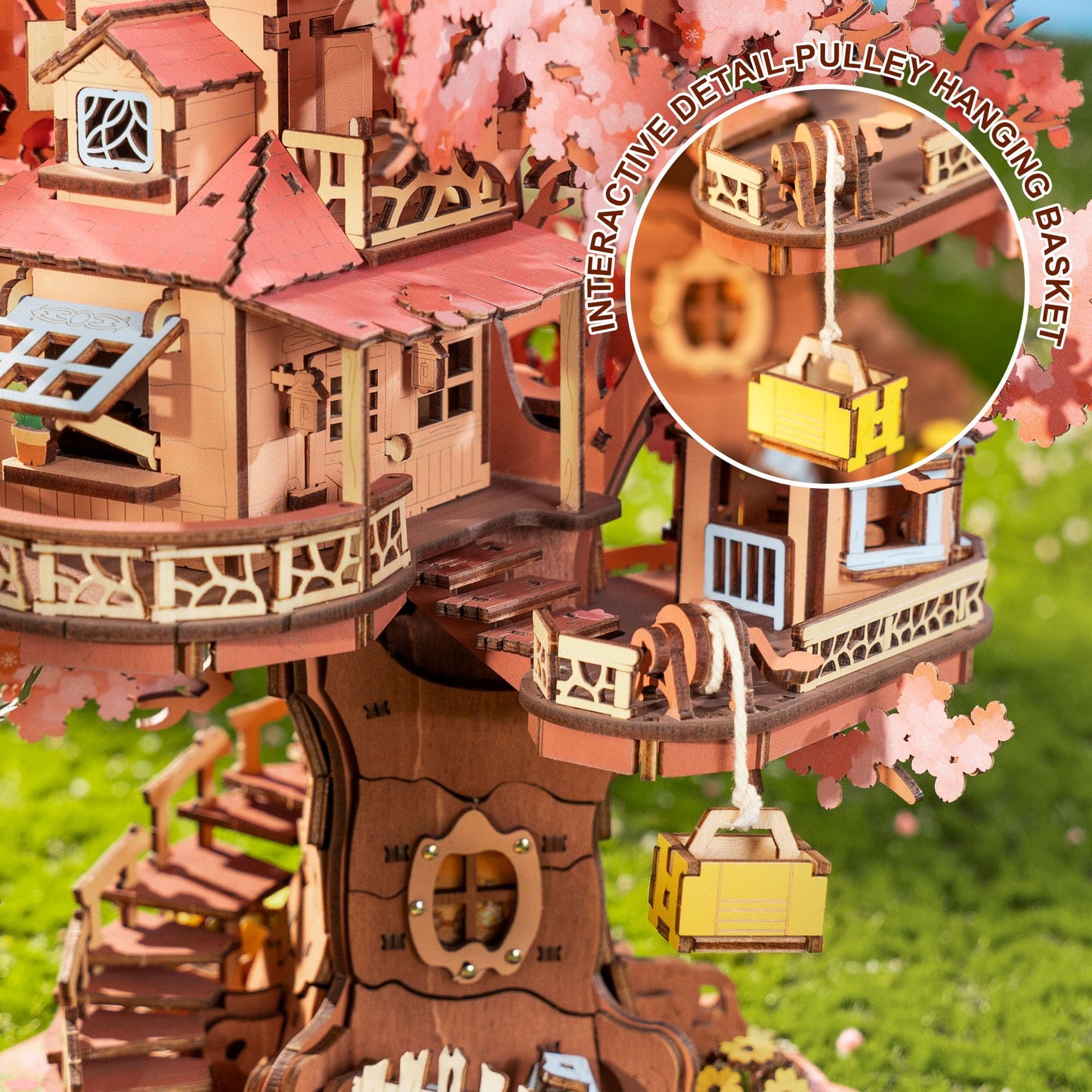 Rolife Cherry Blossom Bonsai Tree 3D Puzzle – 535 Pieces for Adults | Home Decor & Gift