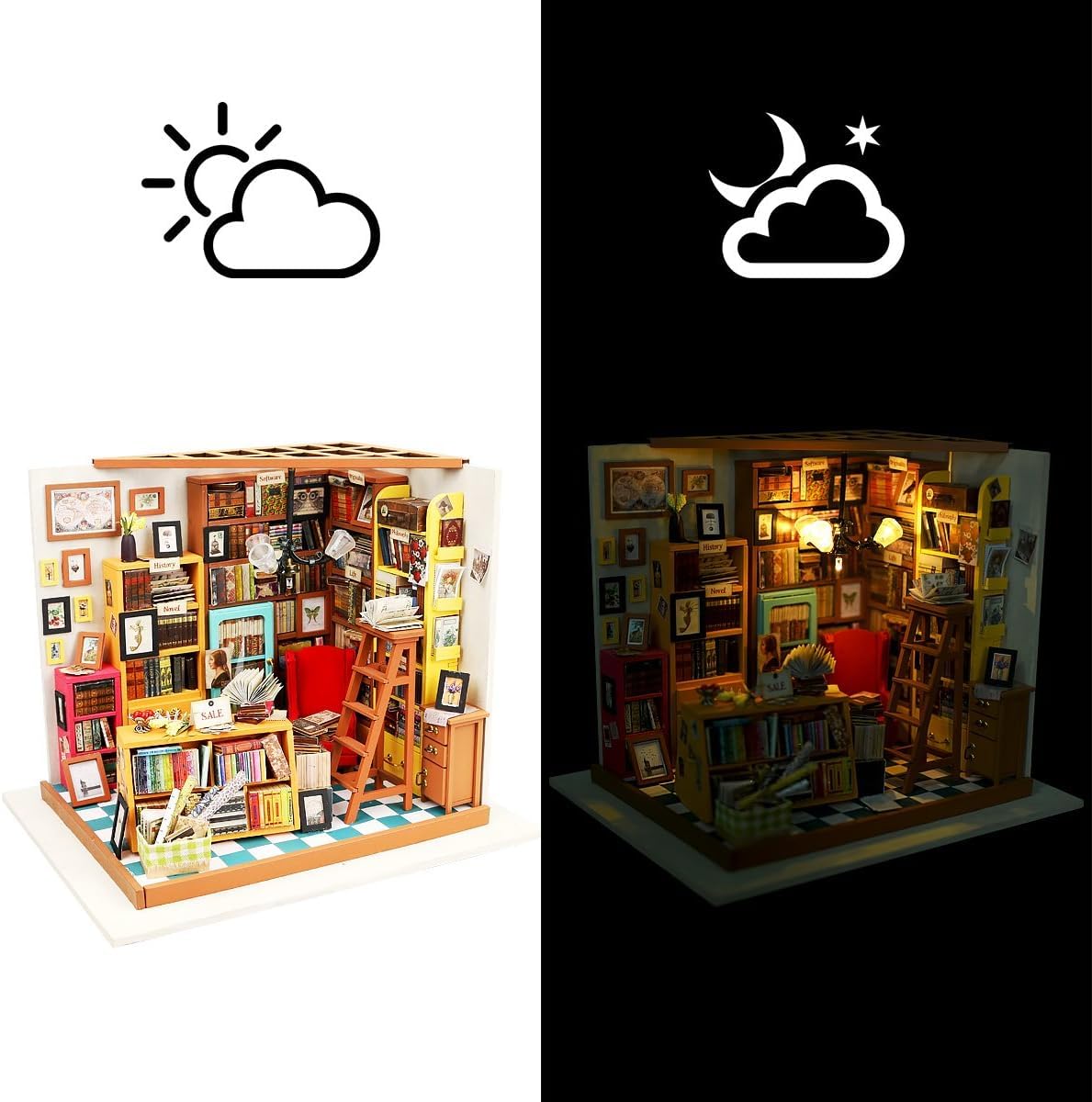 Rolife 1:20 Miniature Dollhouse Kit – DIY Tiny House Model for Adults