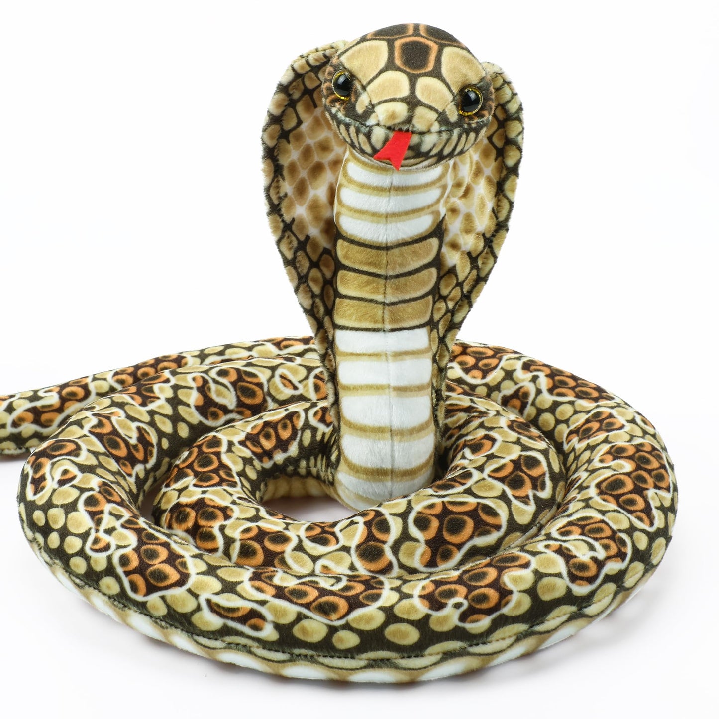 Romart Cobra Snake Stuffed Animals - 67-Inch Large Realistic Plush Toy for Kids & Decor