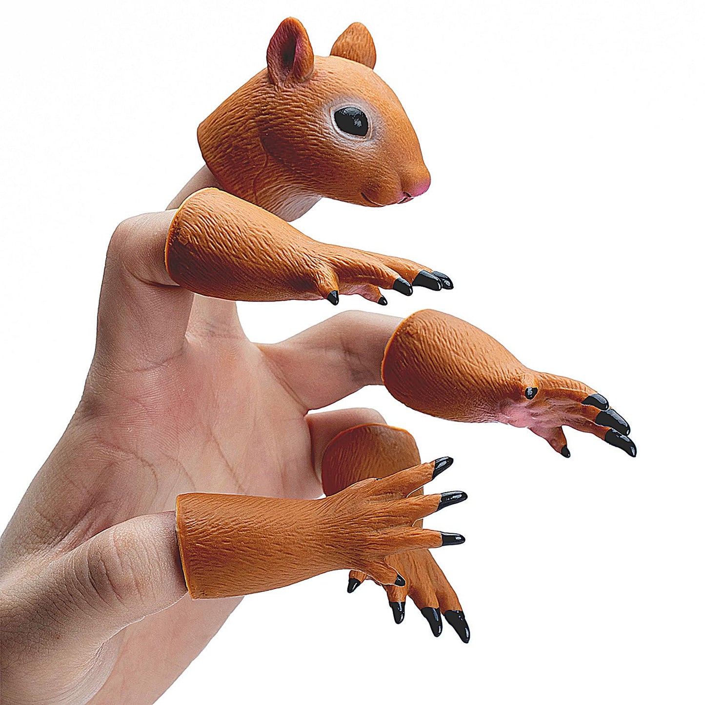 RONIAVL Squirrel Finger Puppet – Soft Odorless Toy for Storytelling & Play