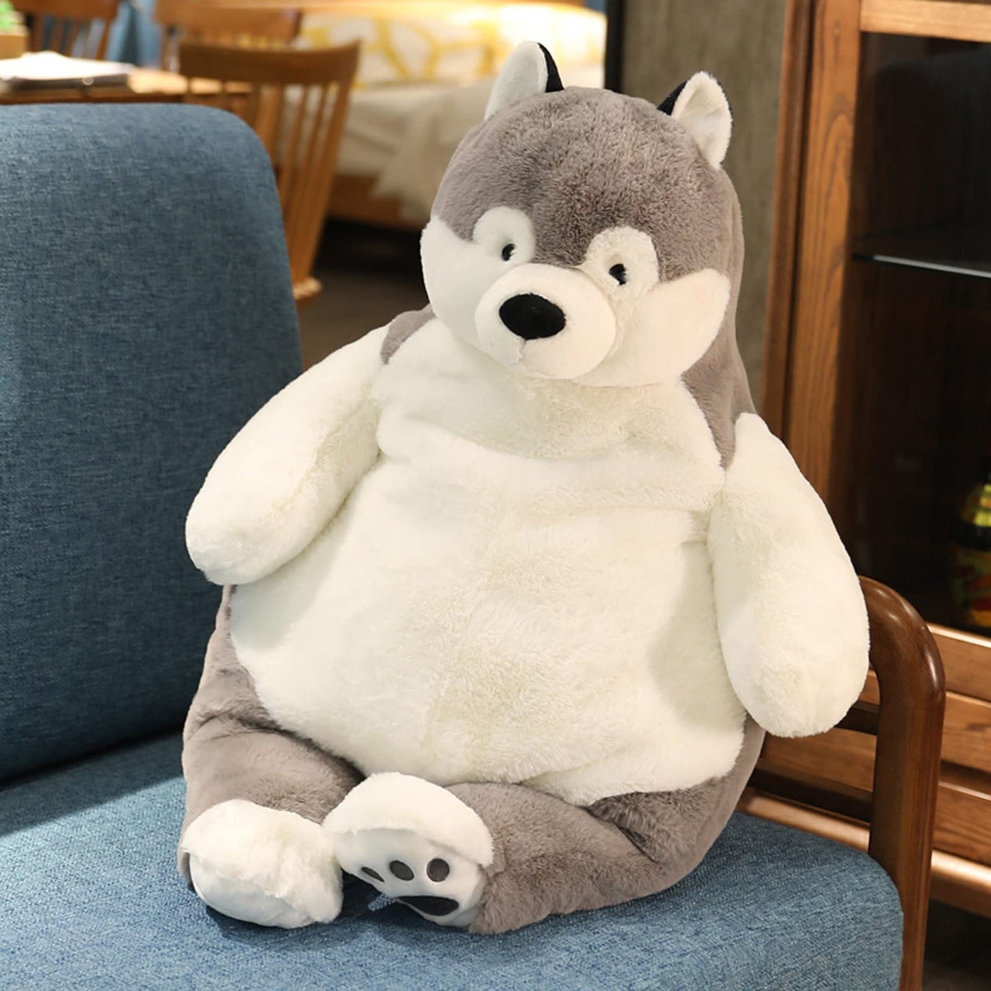 Ronivia Husky Weighted Plush Pillow — 17-Inch Hugable Plush Toy