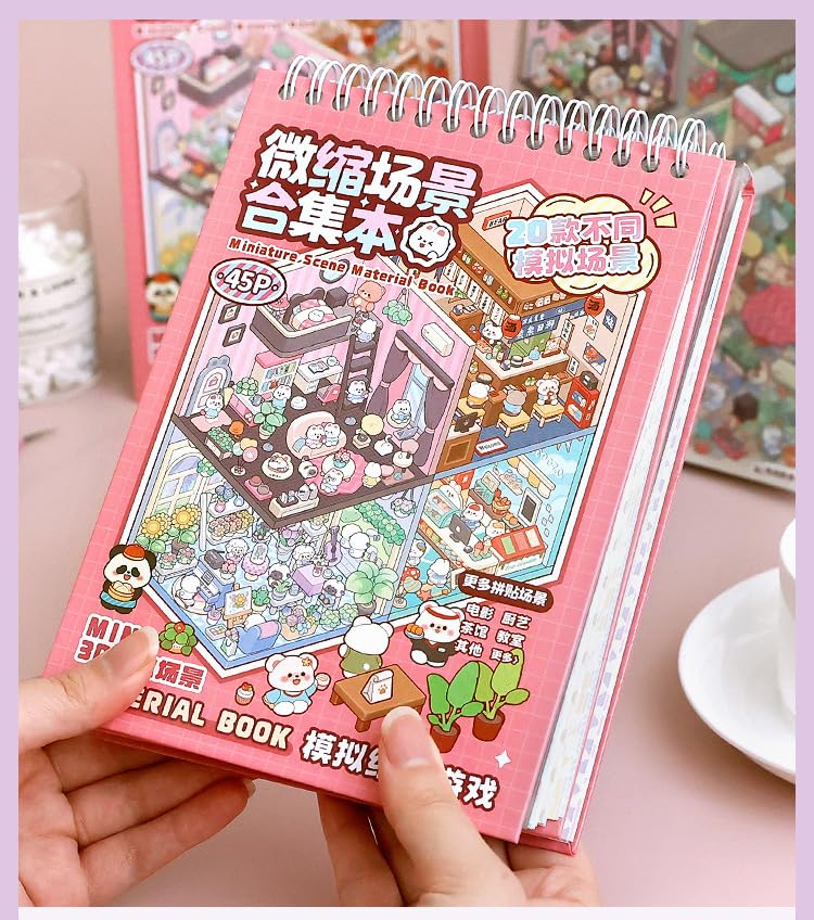 Ronlor 20 Sets 3D Sticker Therapy Scene Kit – DIY House & Space Stickers