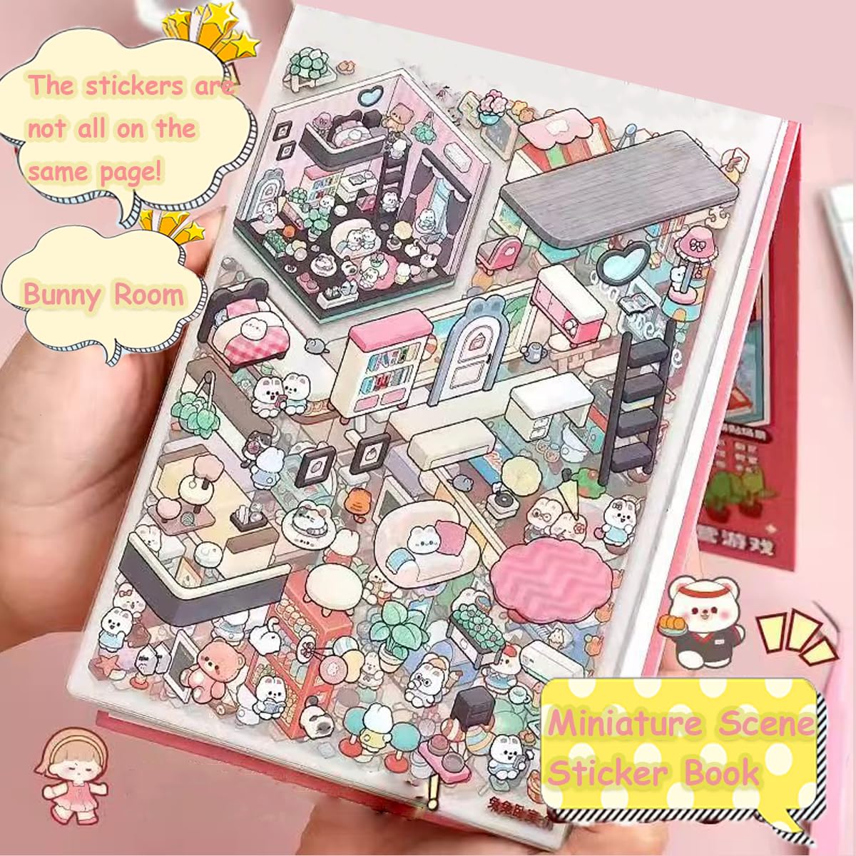 Ronlor 20 Sets 3D Sticker Therapy Scene Kit – DIY House & Space Stickers