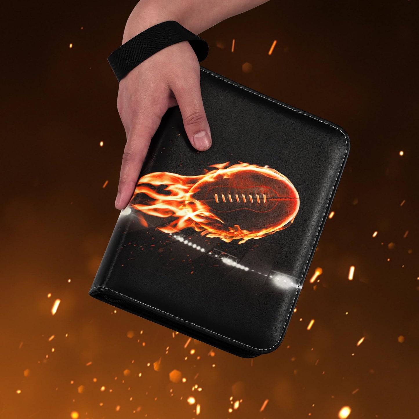 RONMONG Football Card Binder 440 Card Capacity 2025-2026 Album with Sleeves