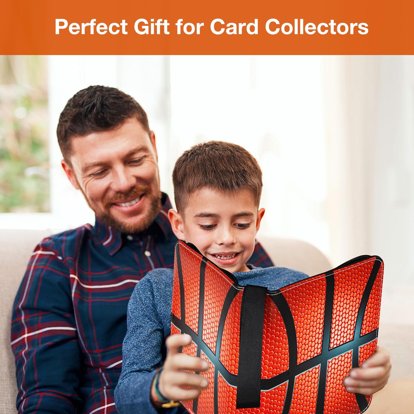 RONMONG Basketball Card Binder — 440-Card Capacity Sleeve Holder Album