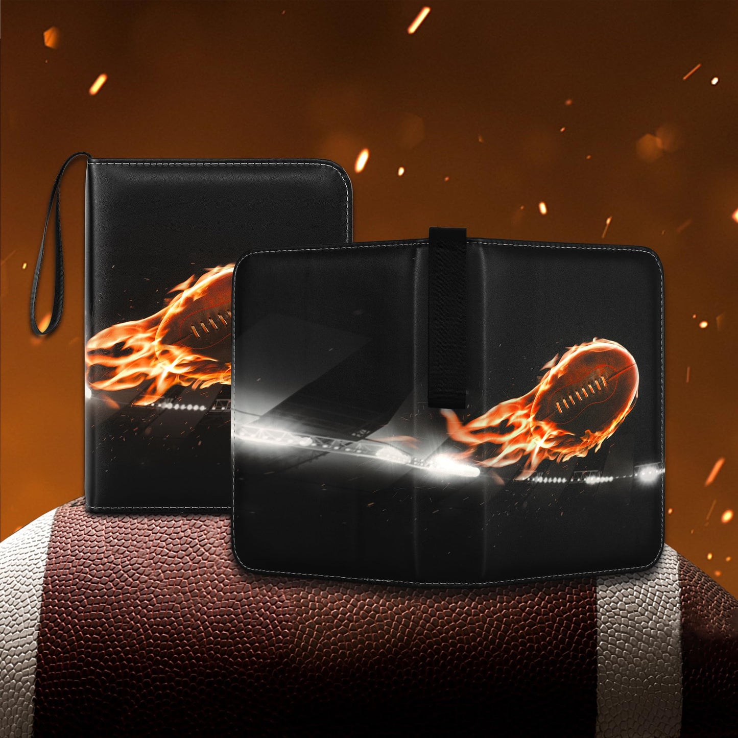 RONMONG Football Card Binder 440 Card Capacity 2025-2026 Album with Sleeves