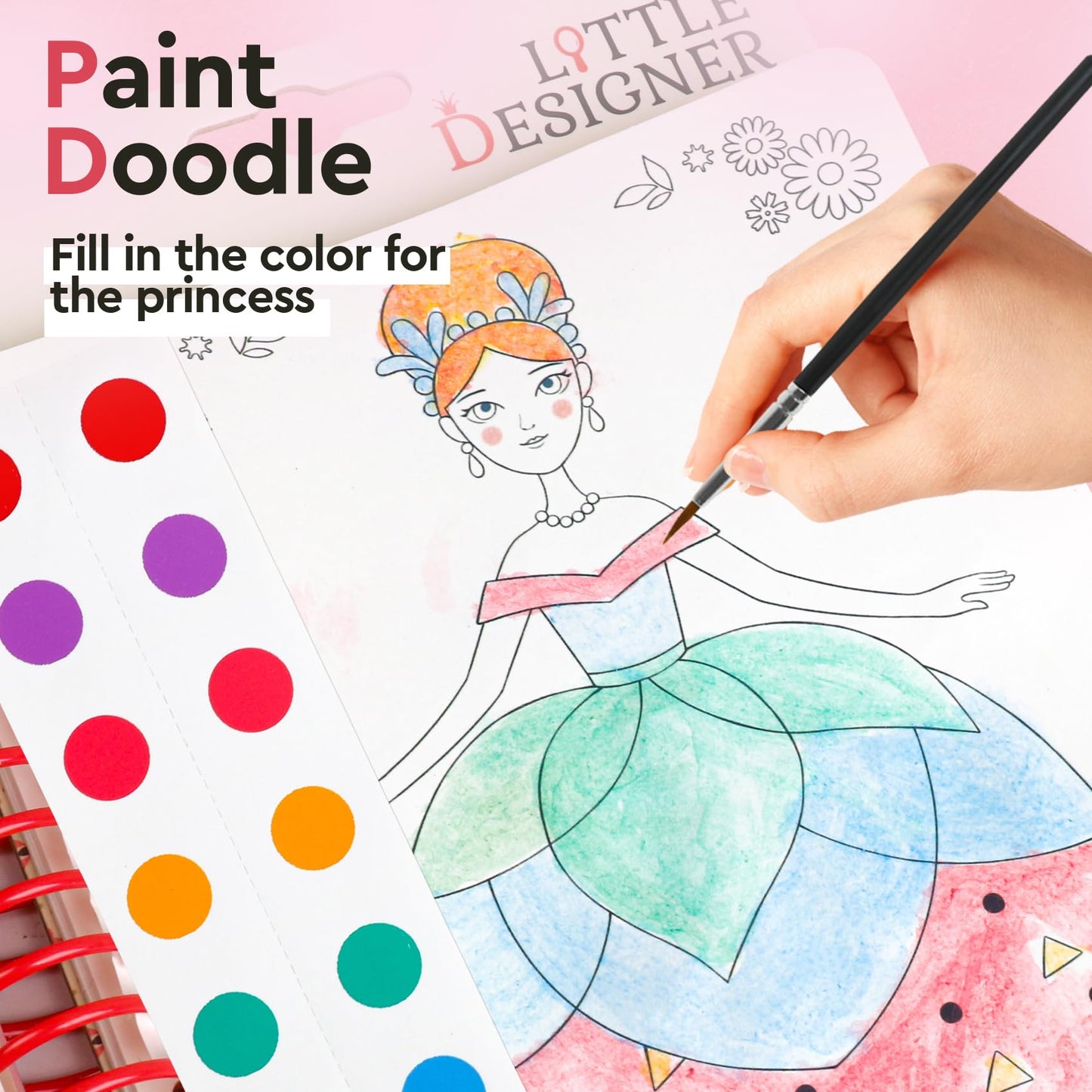 ROOCHKD Mess Free Watercolor Book for Kids | Travel Art Set (3+)
