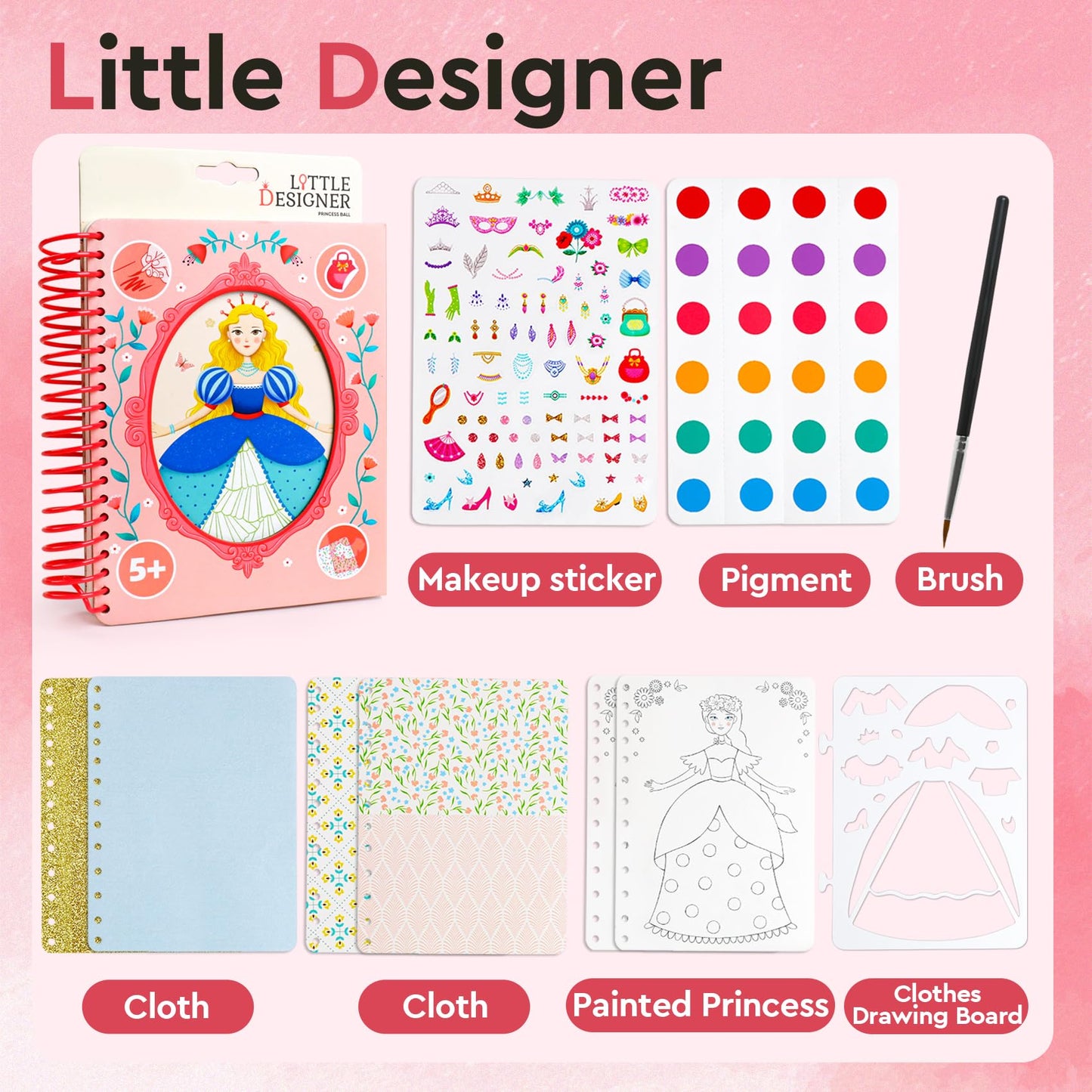 ROOCHKD Mess Free Watercolor Book for Kids | Travel Art Set (3+)