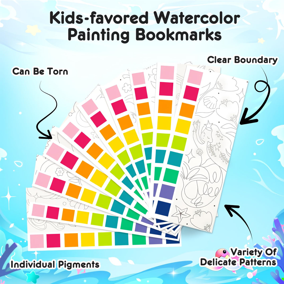 ROOCHKD Watercolor Pocket Bookset for Kids – Mess-Free Travel Painting