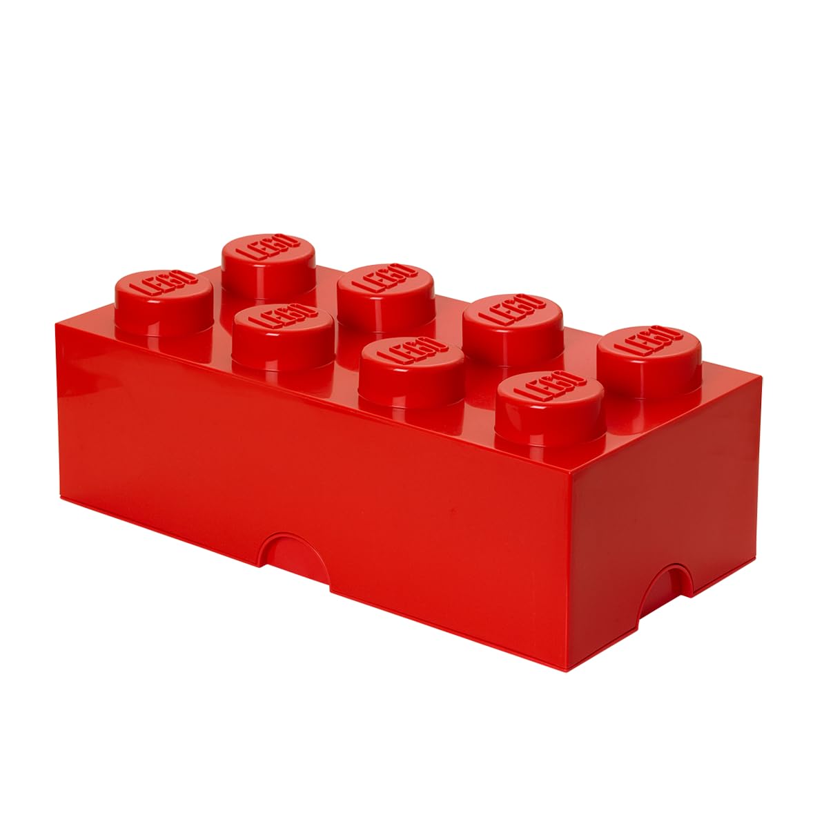 Room Copenhagen LEGO Brick Box Stackable Storage Containers – Brick 8, Bright Red, 19.69 x 9.84 x 7.09 in