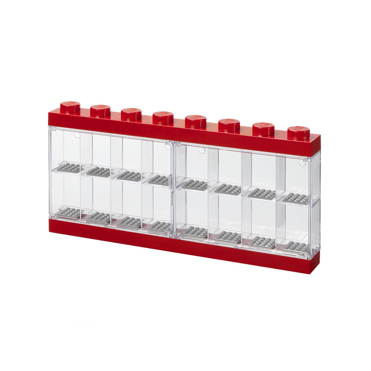 Room Copenhagen Lego Minifigure Display Case 16 Red, Large