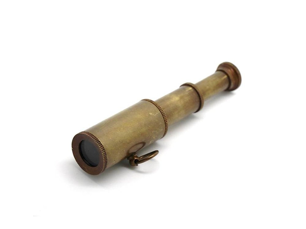 Roorkee Instruments: Brass Nautical Miniatures Set – Telescope, Compass, Sextant, Theodolite & Telegraph