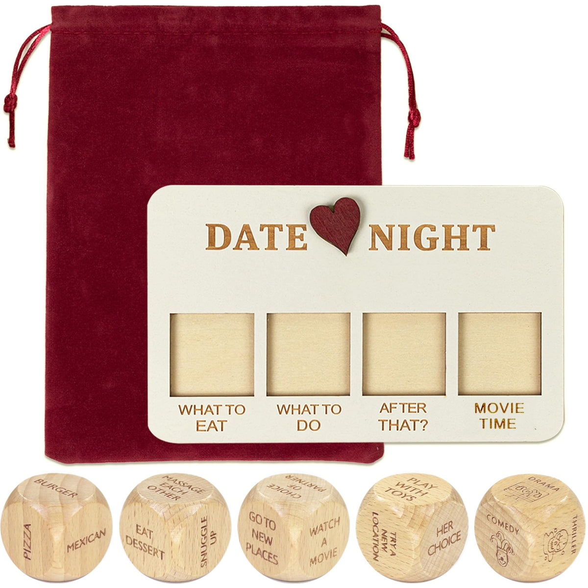 RORTUSAT Date Night Dice — Couples Gift Games for Him & Her | Fun Date Night Ideas