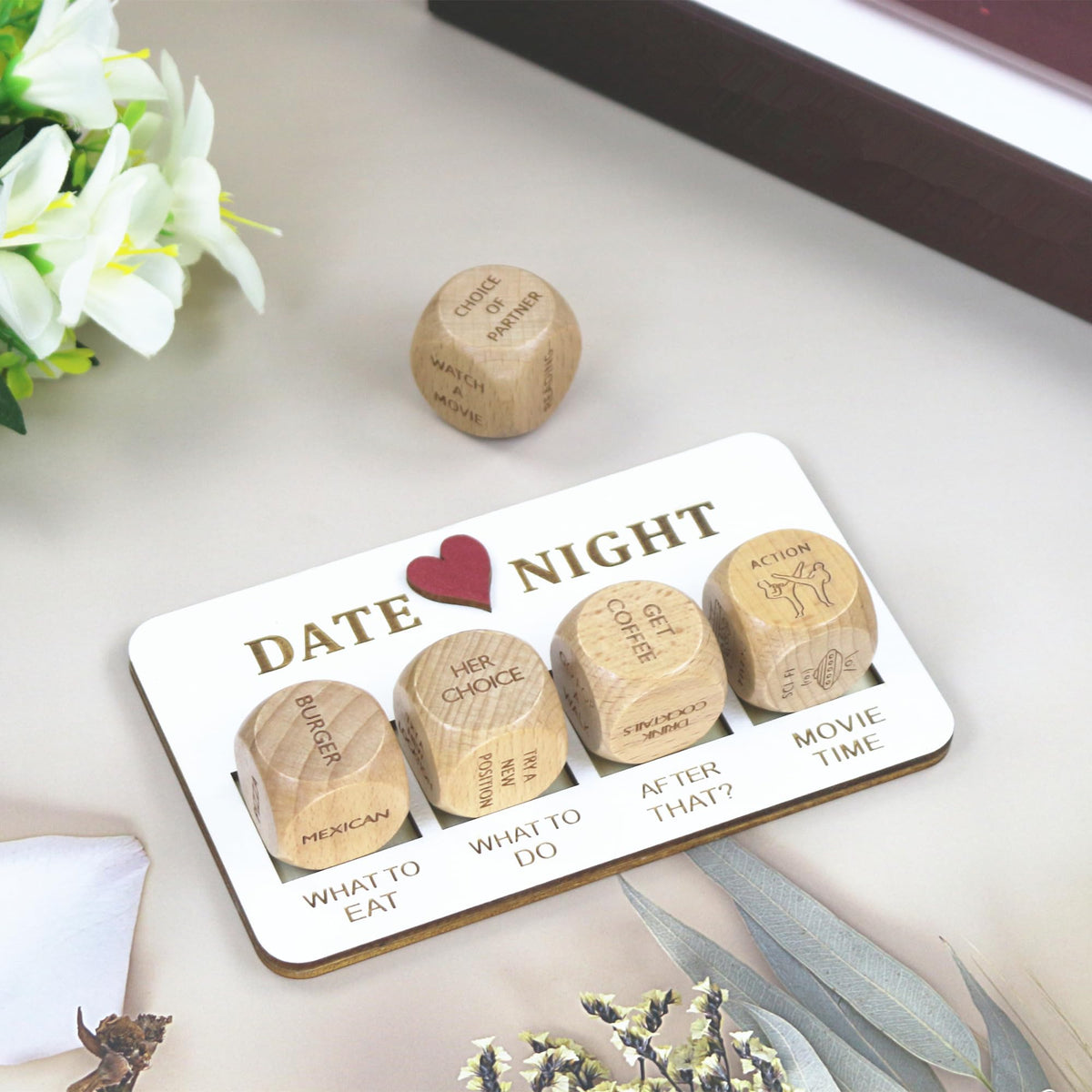 RORTUSAT Date Night Dice — Couples Gift Games for Him & Her | Fun Date Night Ideas