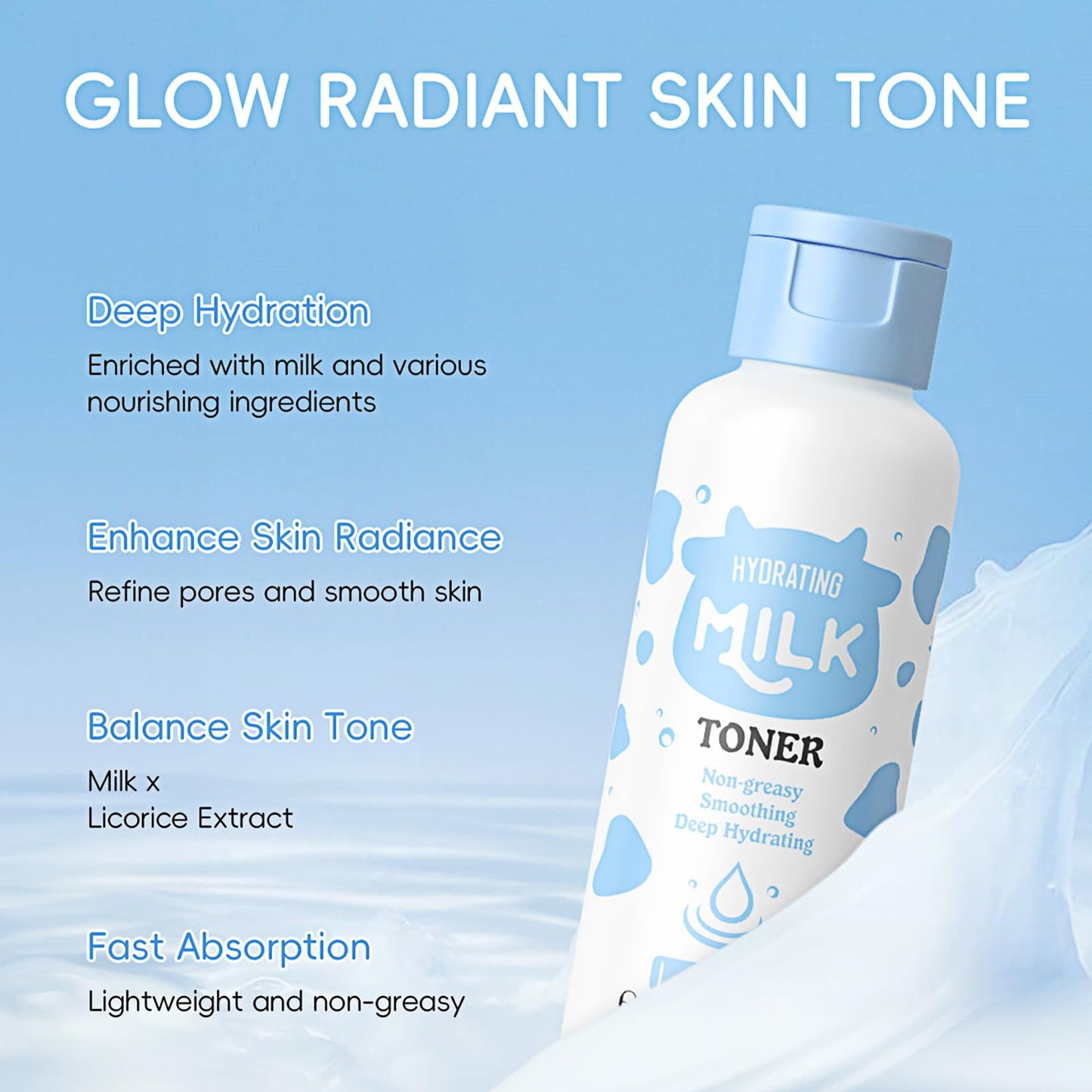 Rosardene 9-Piece Milk Skincare Set for Women & Teens – Gentle Hydration