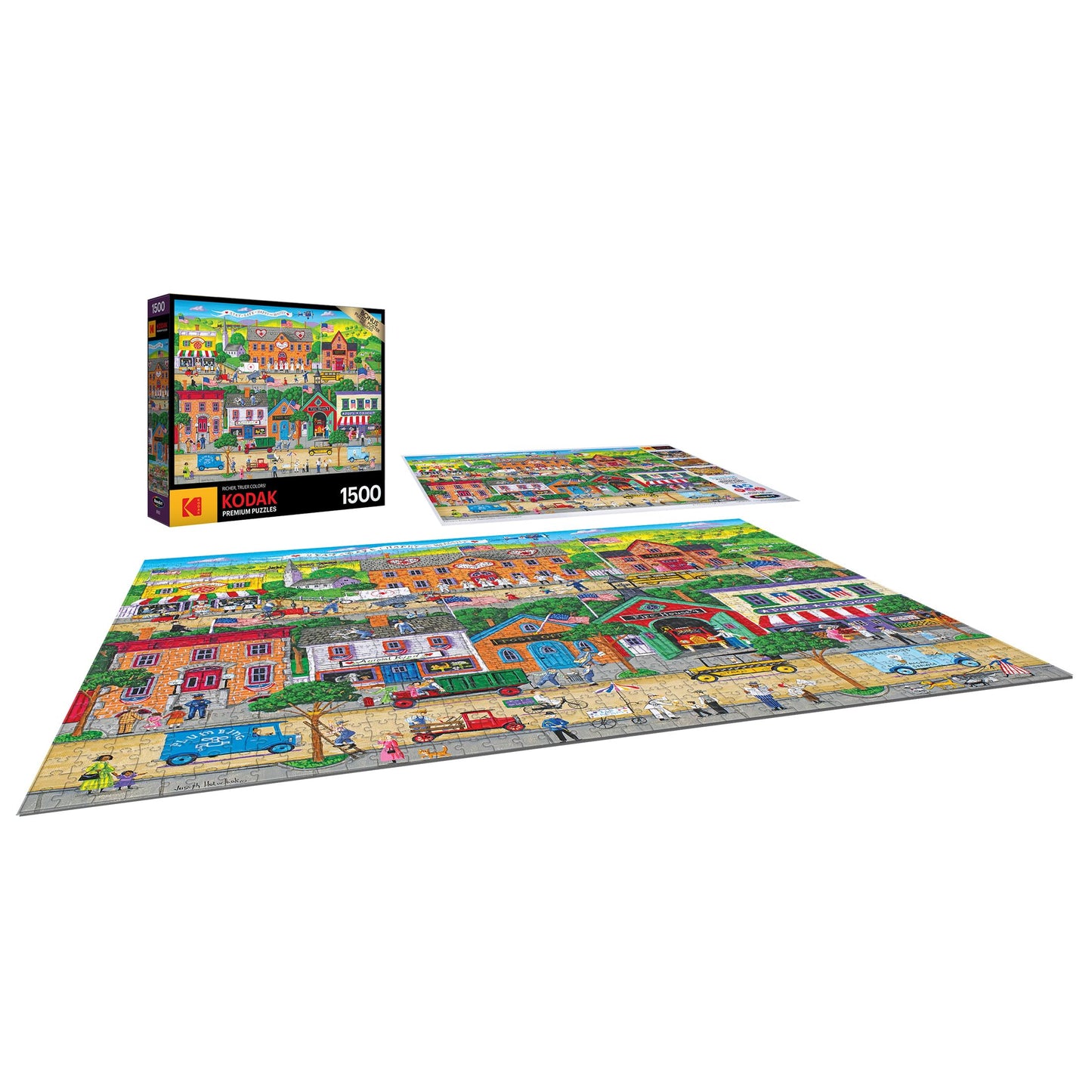 RoseArt Kodak Premium Hometown Heroes 1500-Piece Puzzle for Adults