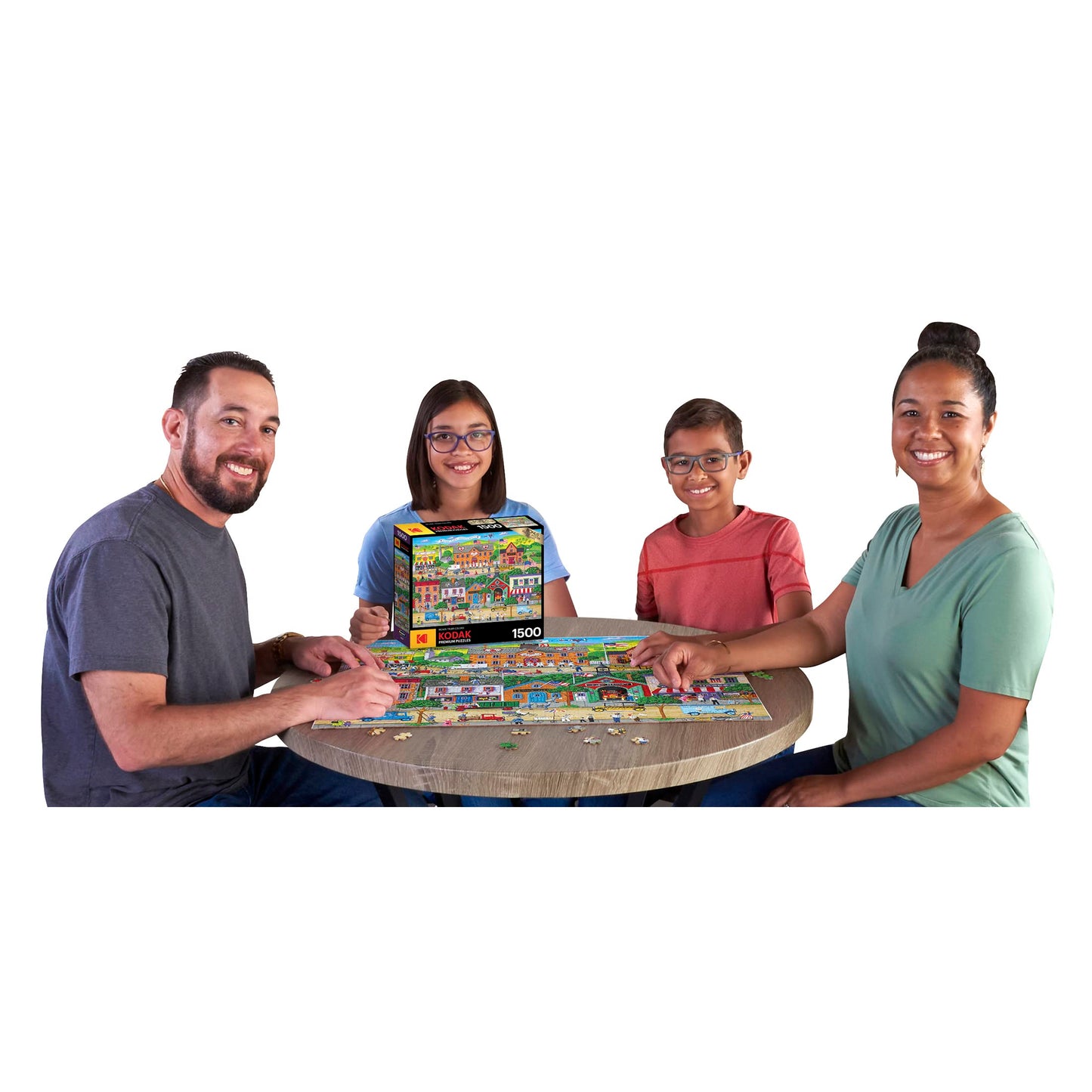 RoseArt Kodak Premium Hometown Heroes 1500-Piece Puzzle for Adults