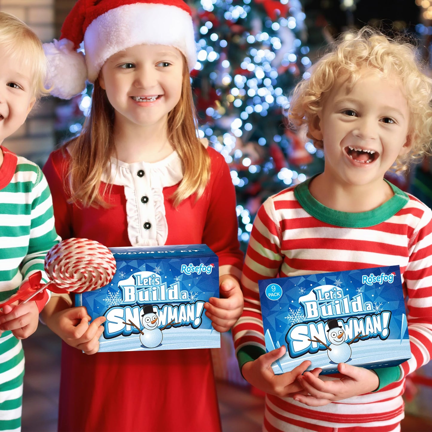 RoseFog 9-Pack Christmas Snowman Clay Kit for Kids – DIY Snowman Crafts